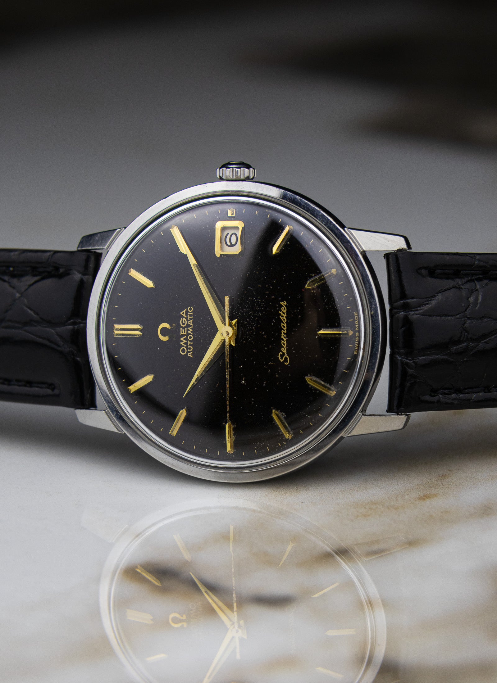 1963 Omega Seamaster Black Dial 166.001 cal. 562