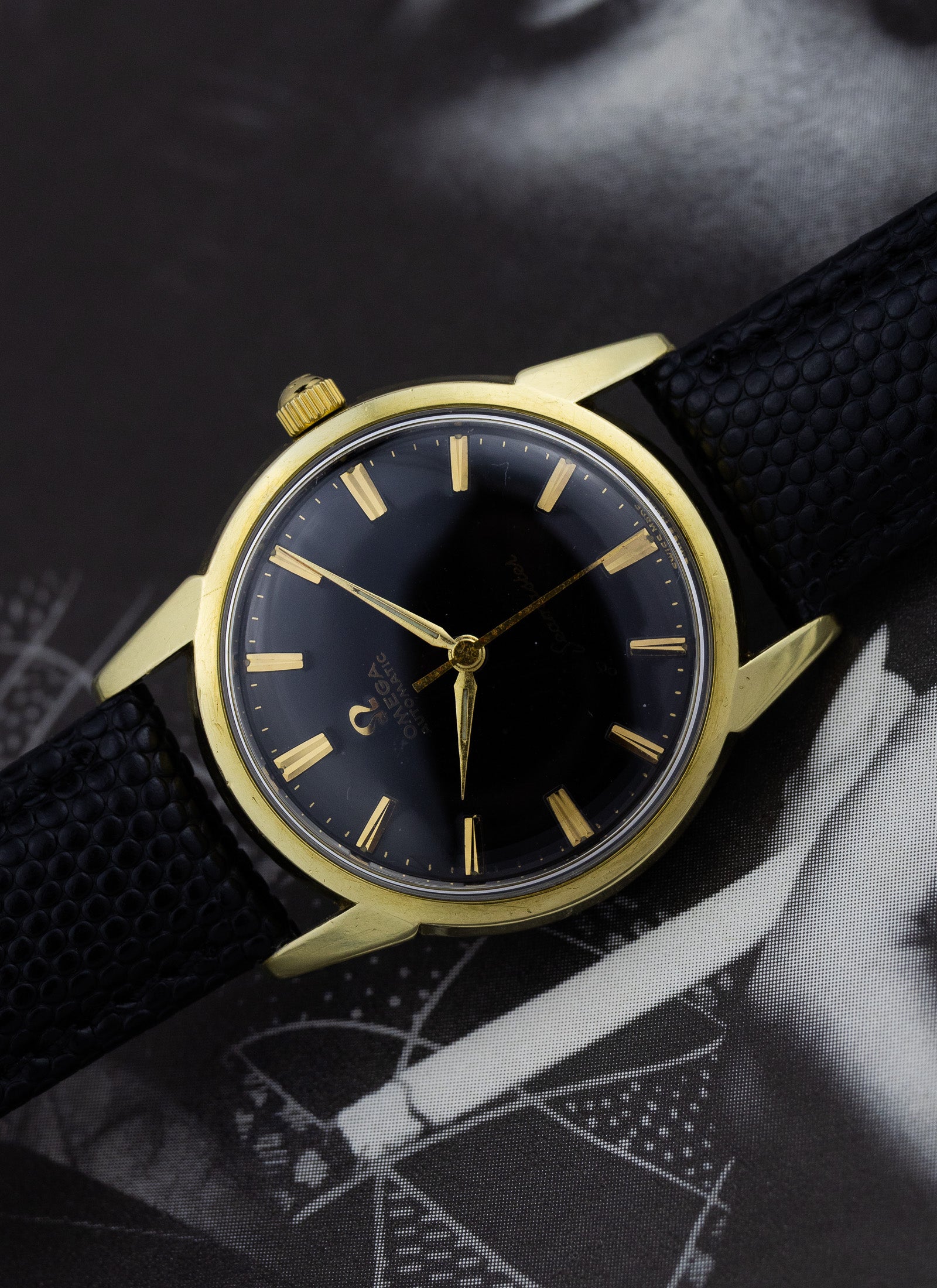 1962 Omega Seamaster Black Gilt Dial 14704 cal. 552 Serviced