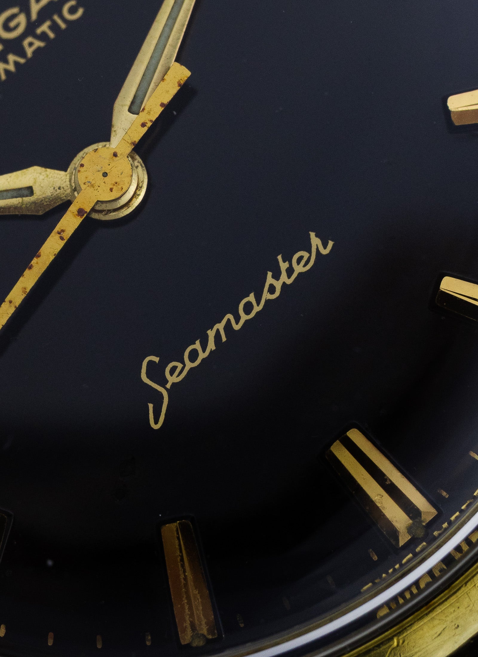 1962 Omega Seamaster Black Gilt Dial 14704 cal. 552 Serviced