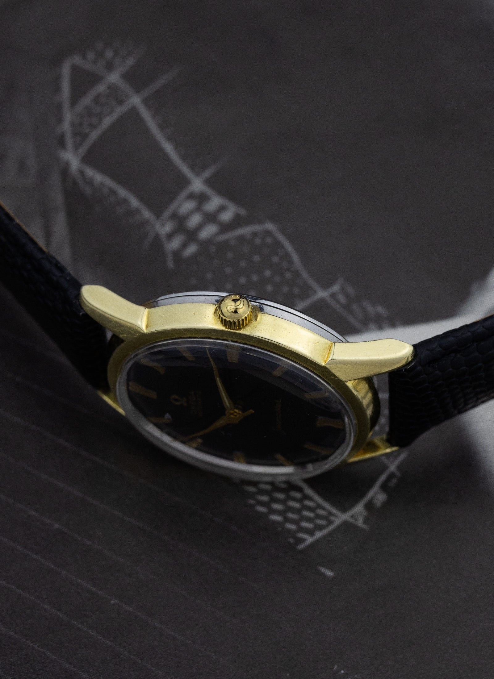 1962 Omega Seamaster Black Gilt Dial 14704 cal. 552 Serviced