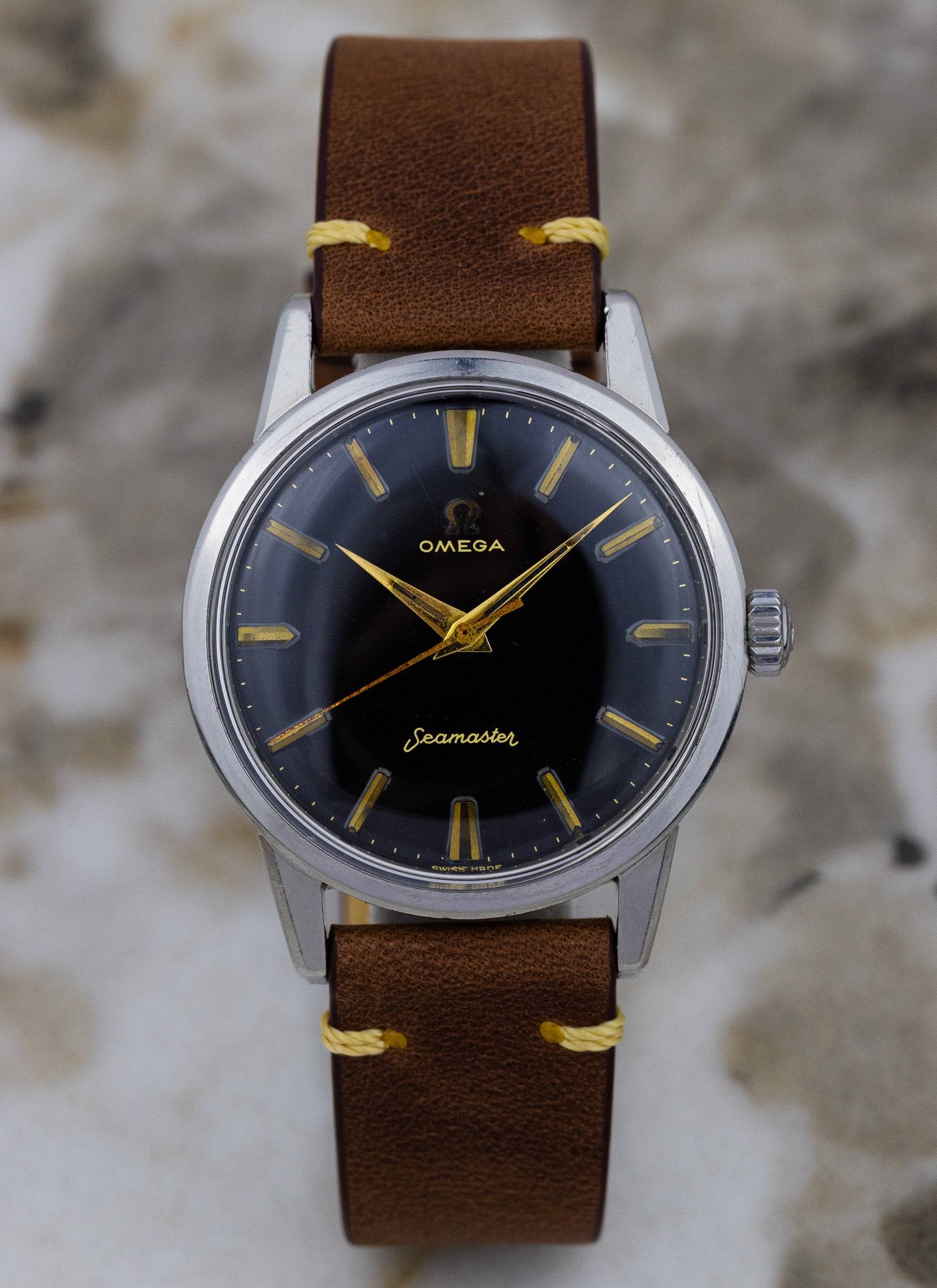 1959 Omega Seamaster Black Dial 14390-7-SC cal. 285 Serviced OPIS*