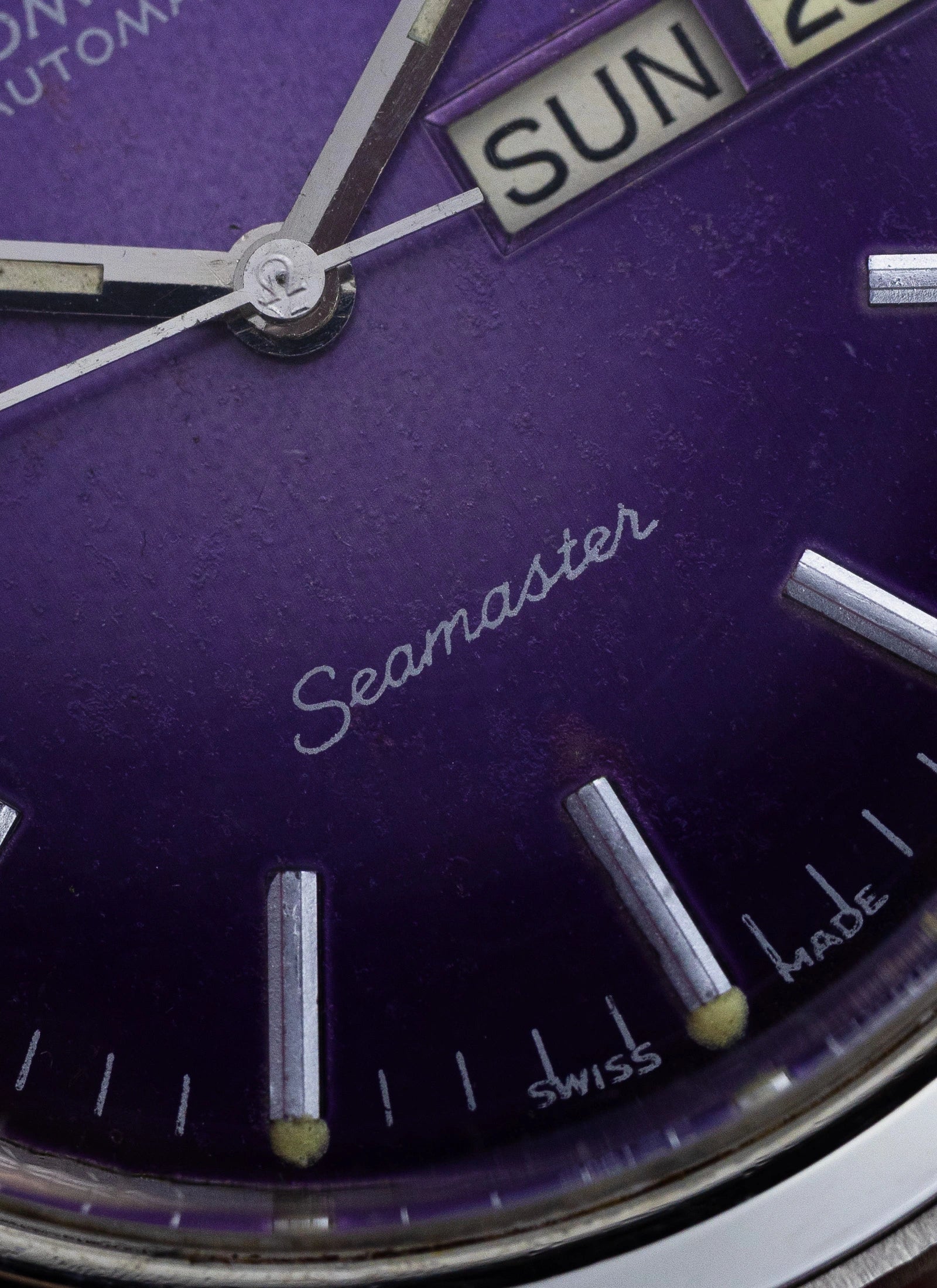 1970s Omega Seamaster Purple Dial