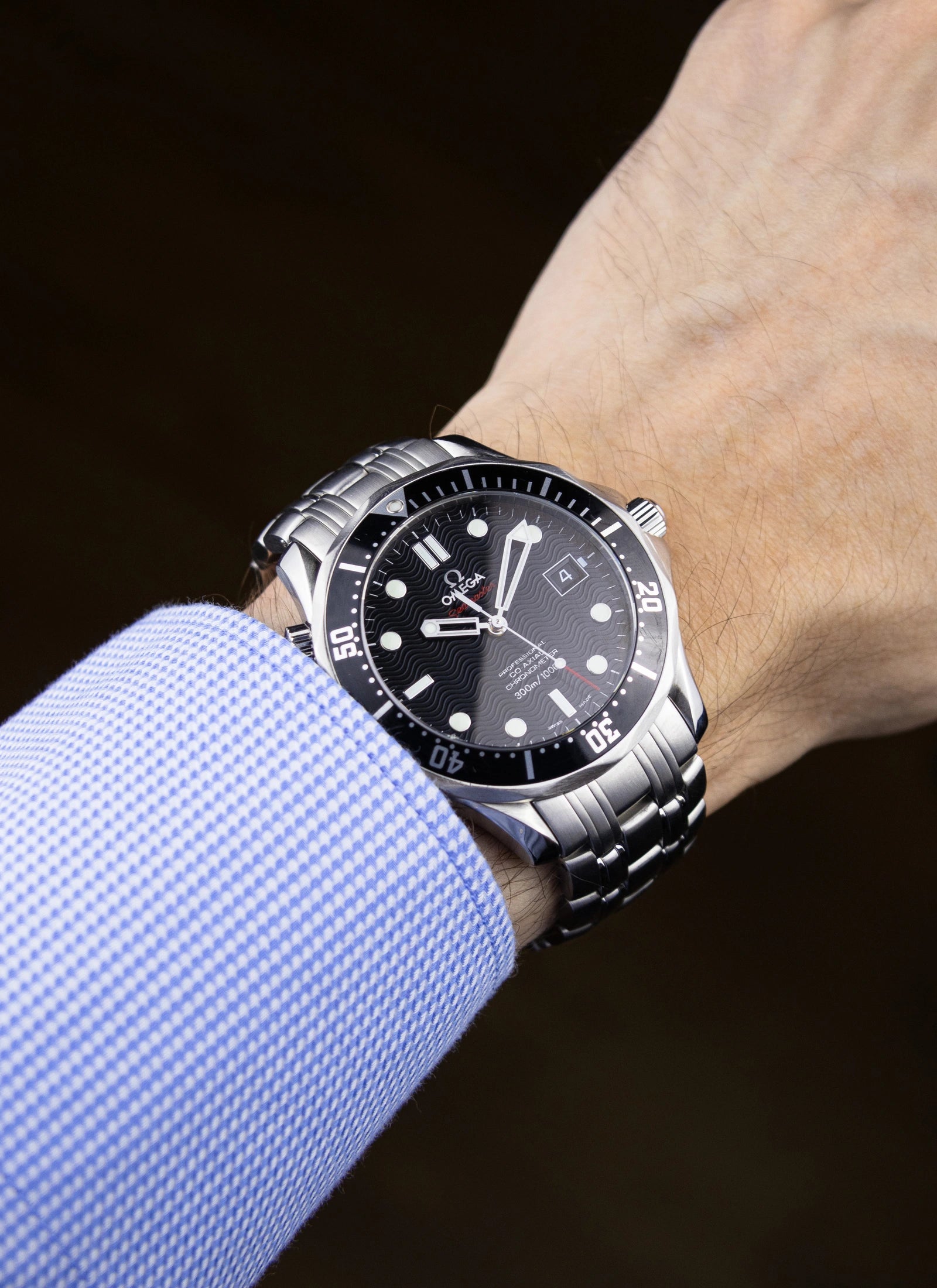 Ca. 2010 Omega Seamaster 300m Black Dial 212.30.41.20.01.002