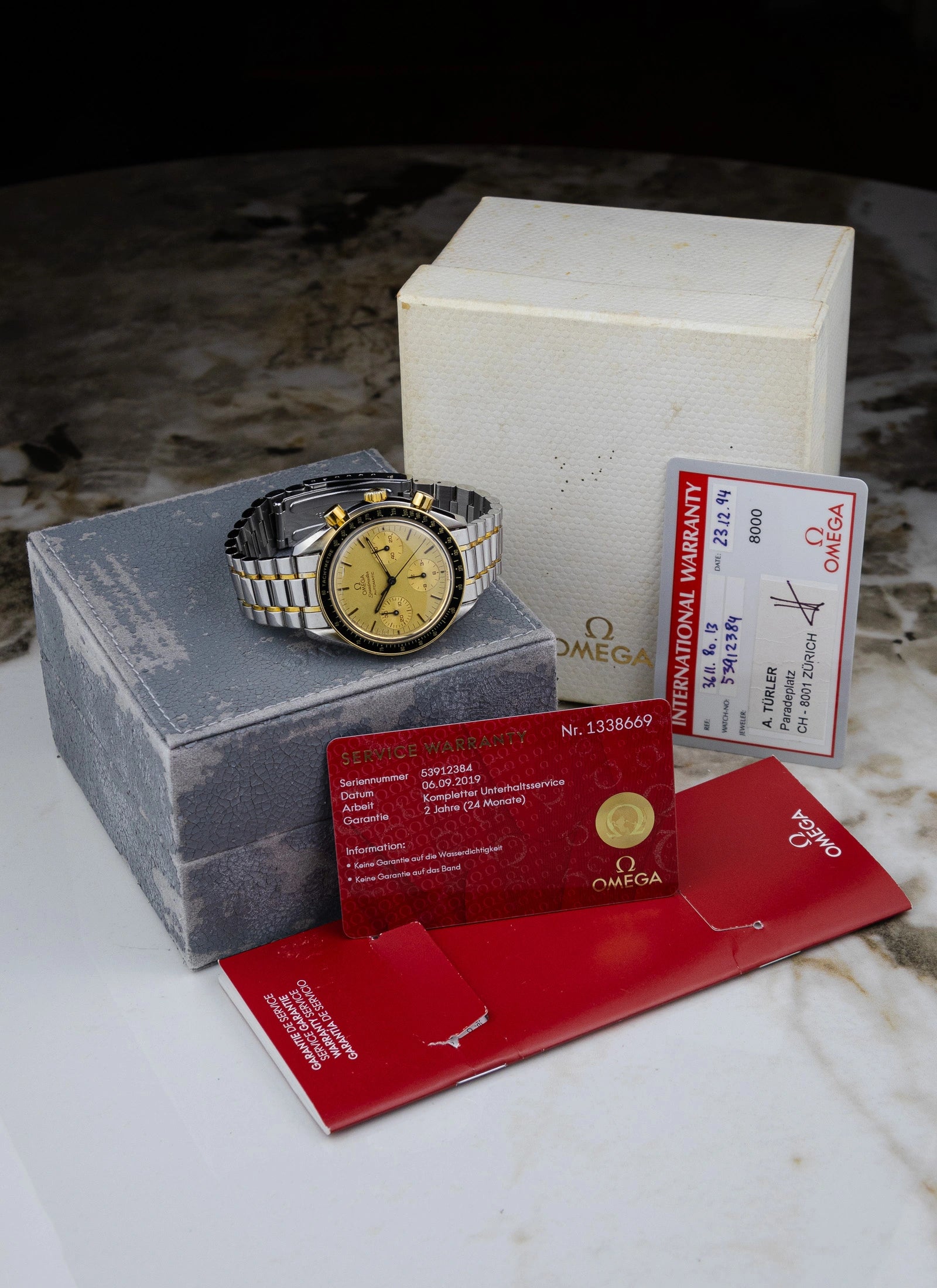 1994 Omega Speedmaster Reduced Bicolor 3611.80.13
