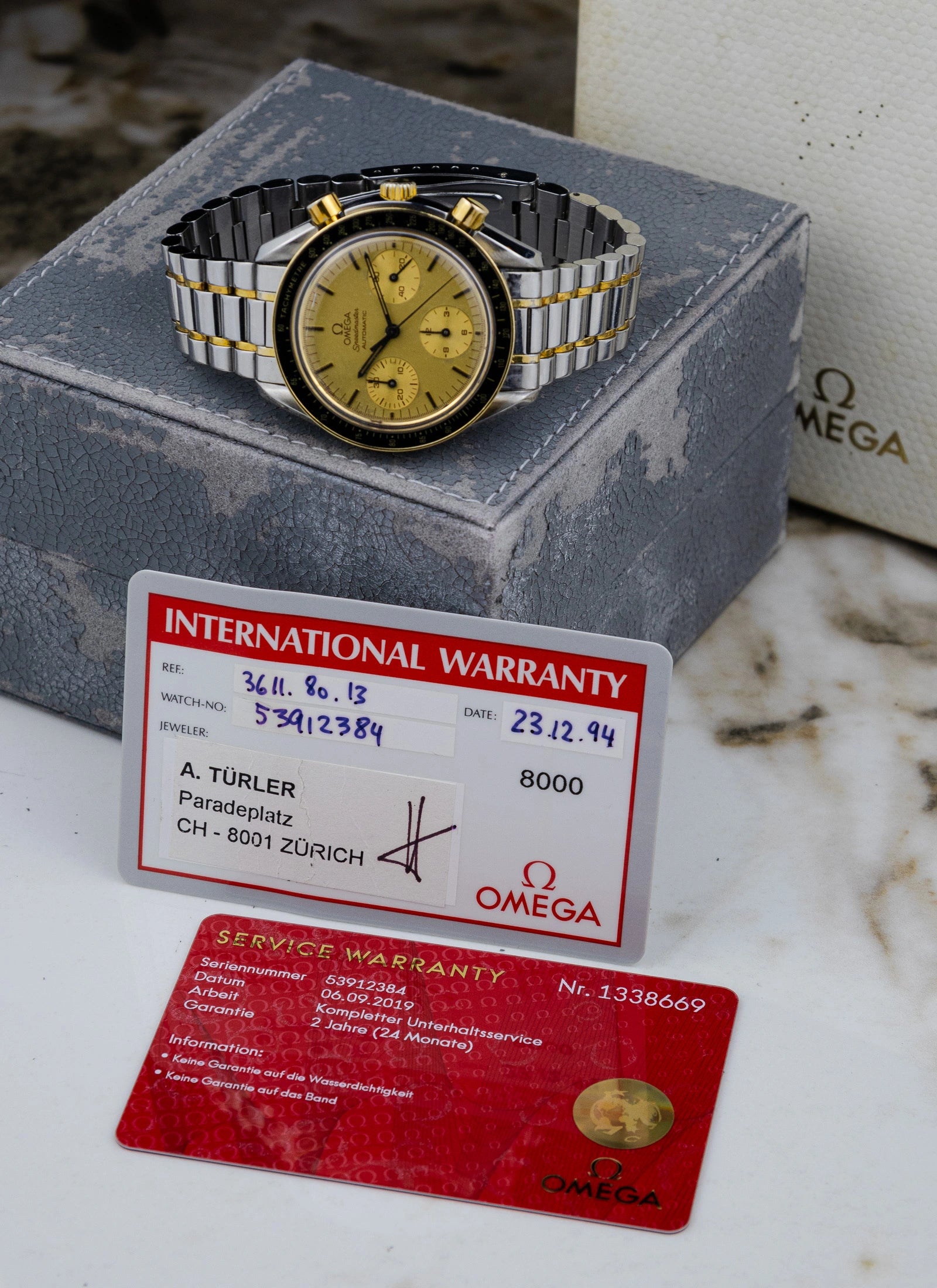 1994 Omega Speedmaster Reduced Bicolor 3611.80.13