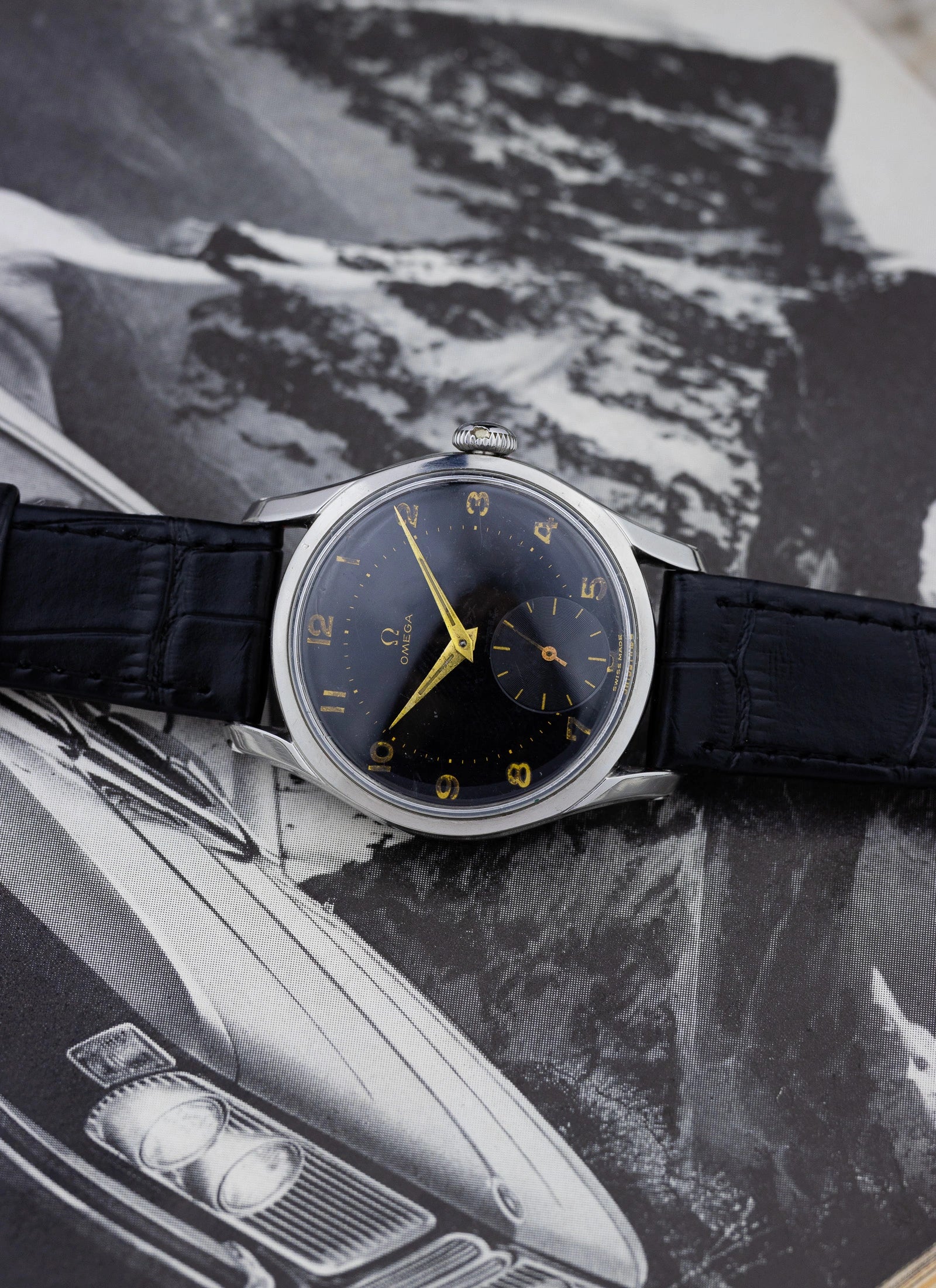 1950 Omega Seamaster Black Dial 2640-5SC cal. 265 Serviced