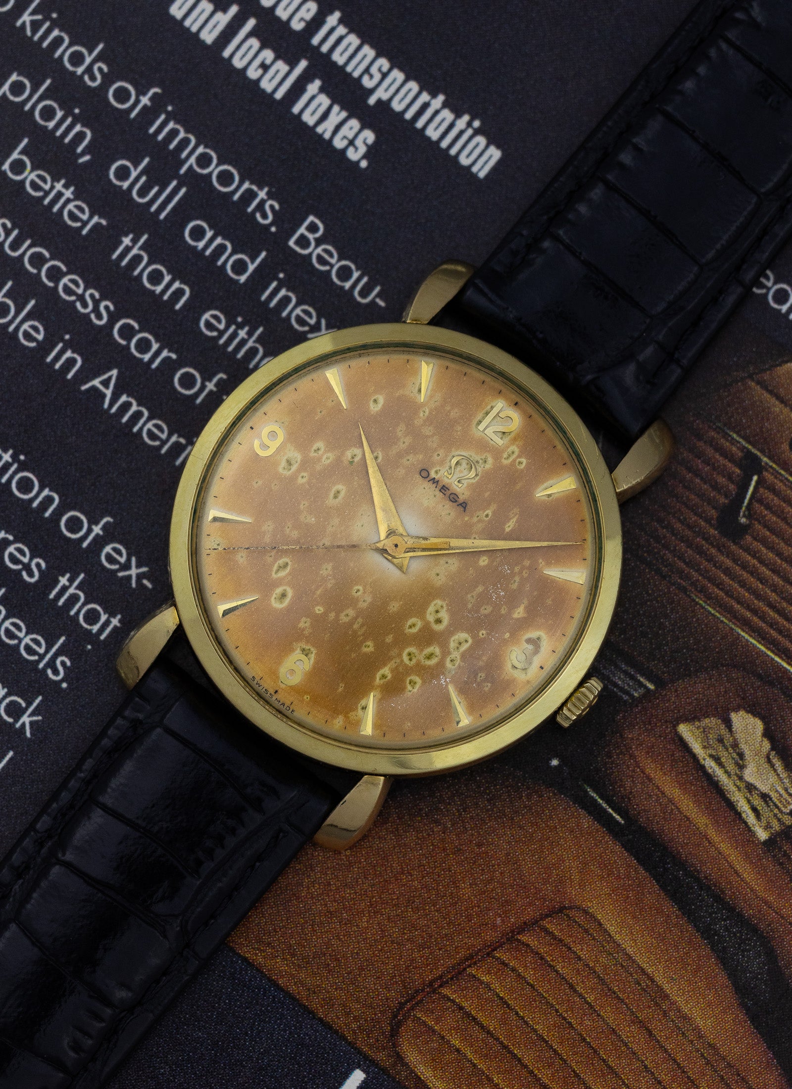 1952 Omega Gold-Filled Tropical Dial 2720-SC cal. 283