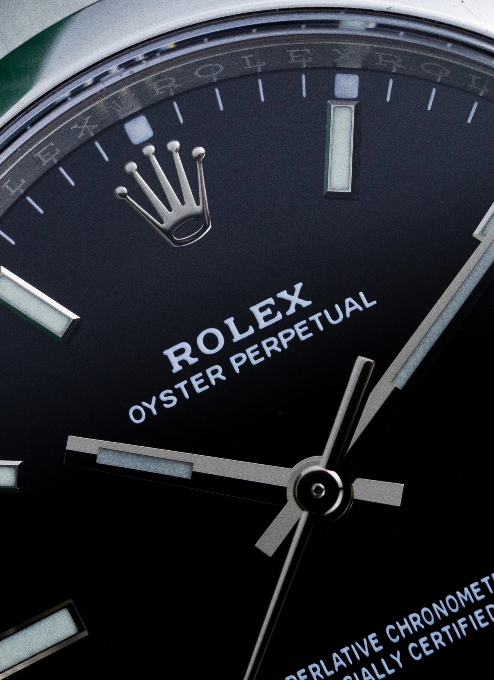 2010s Rolex Oyster Perpetual Black Dial 114200 Box
