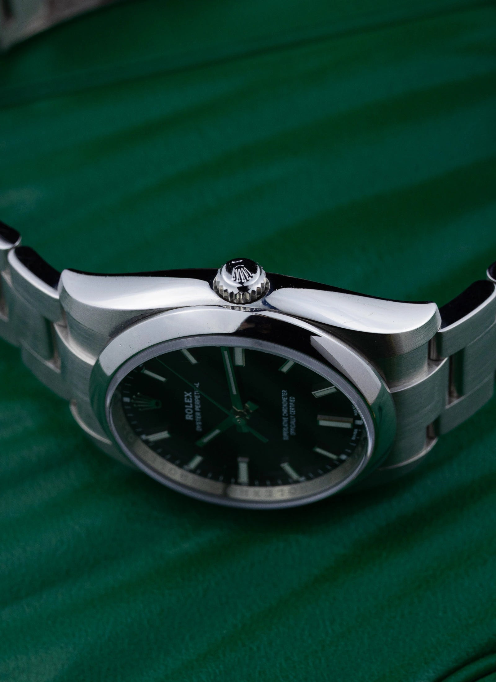 2010s Rolex Oyster Perpetual Black Dial 114200 Box