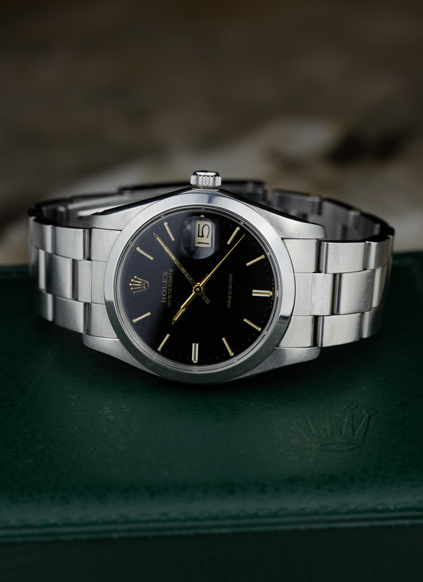 1984 Rolex Oyster Date Precision Black Dial 6694 Serviced