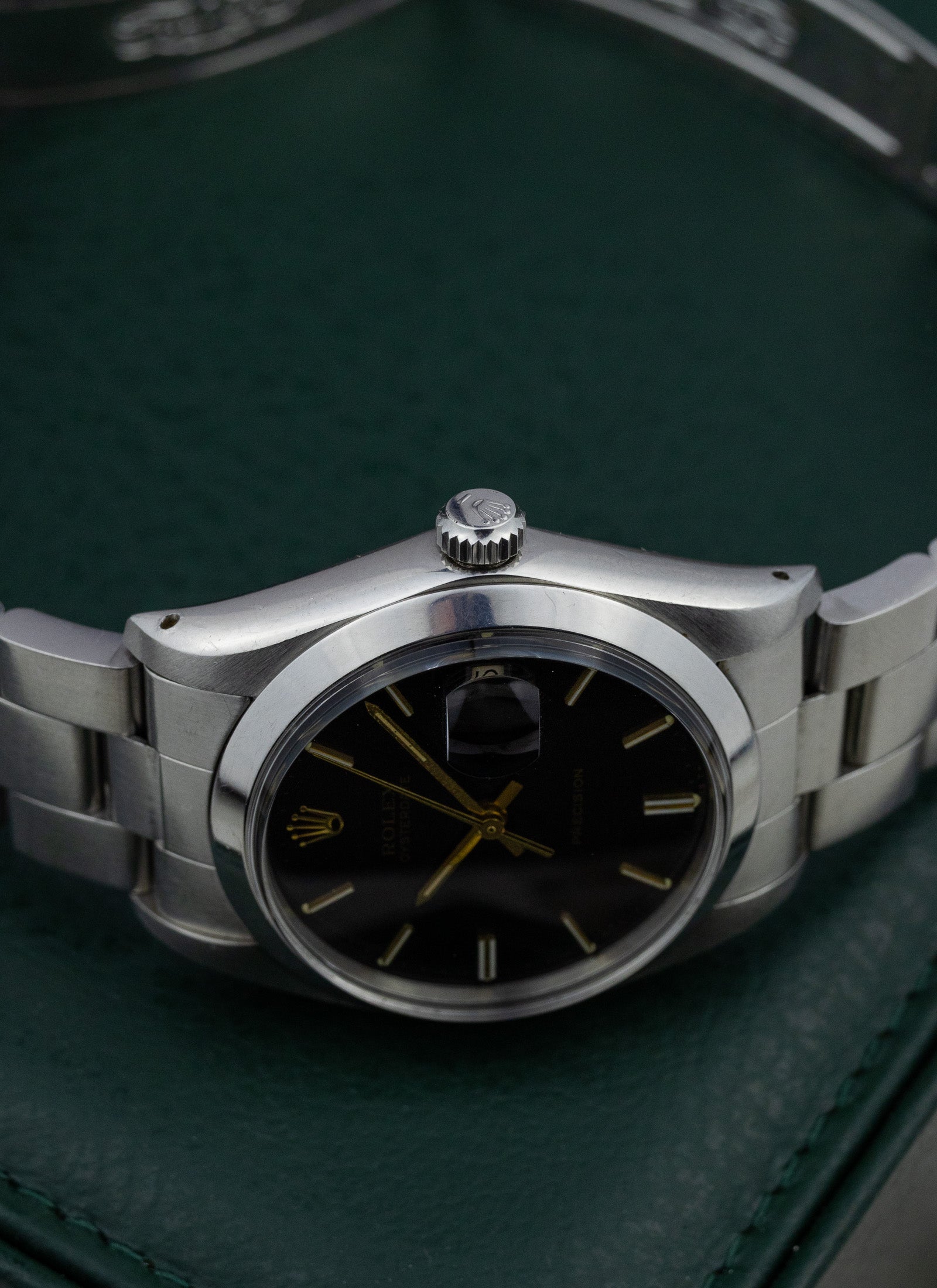 1984 Rolex Oyster Date Precision Black Dial 6694 Serviced