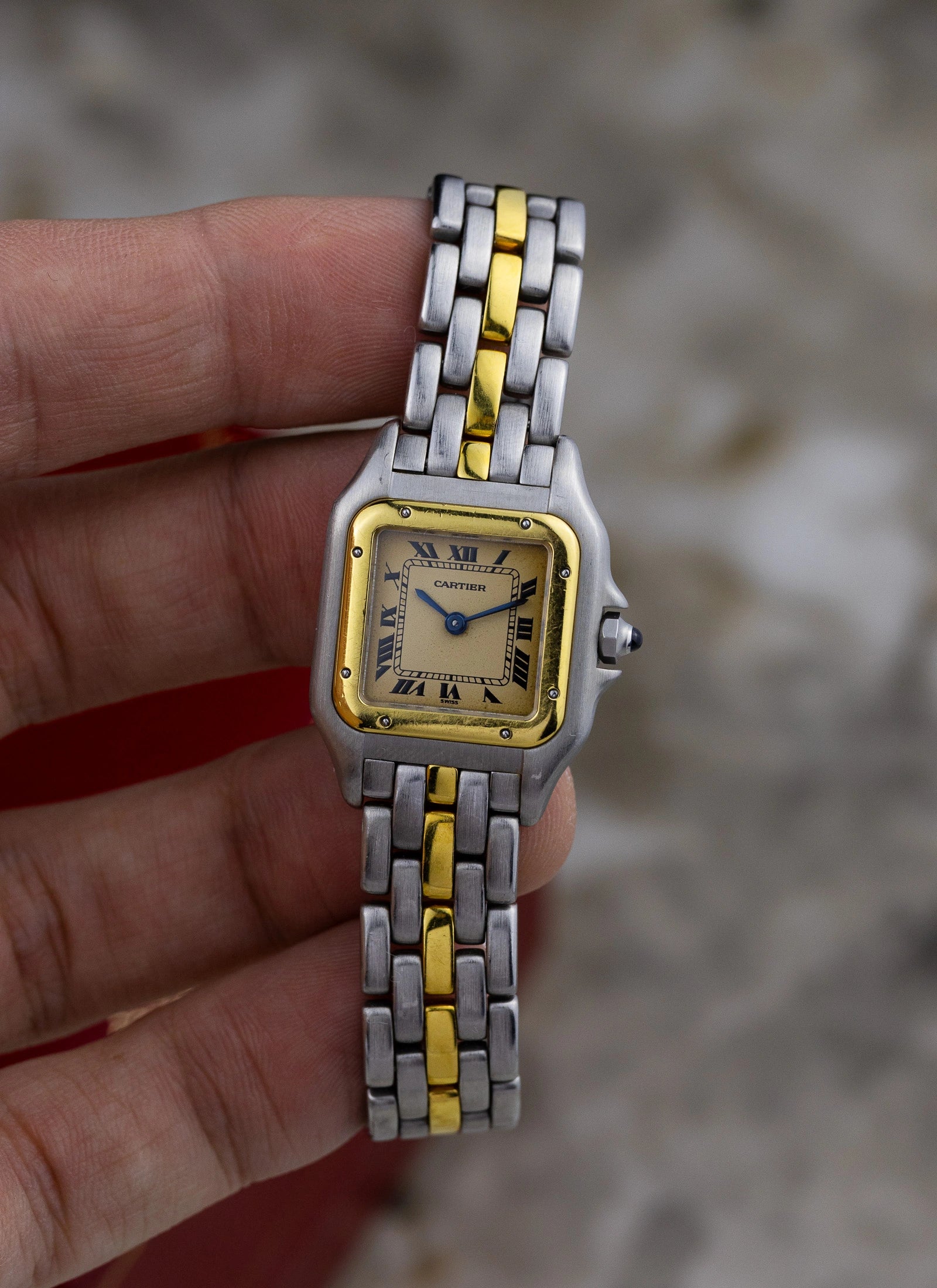 1990s Cartier Panthere Mini Cream Dial