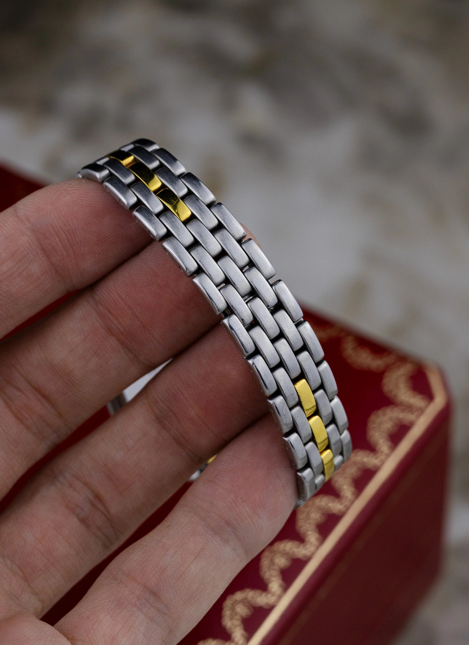 1990s Cartier Panthere Mini Cream Dial