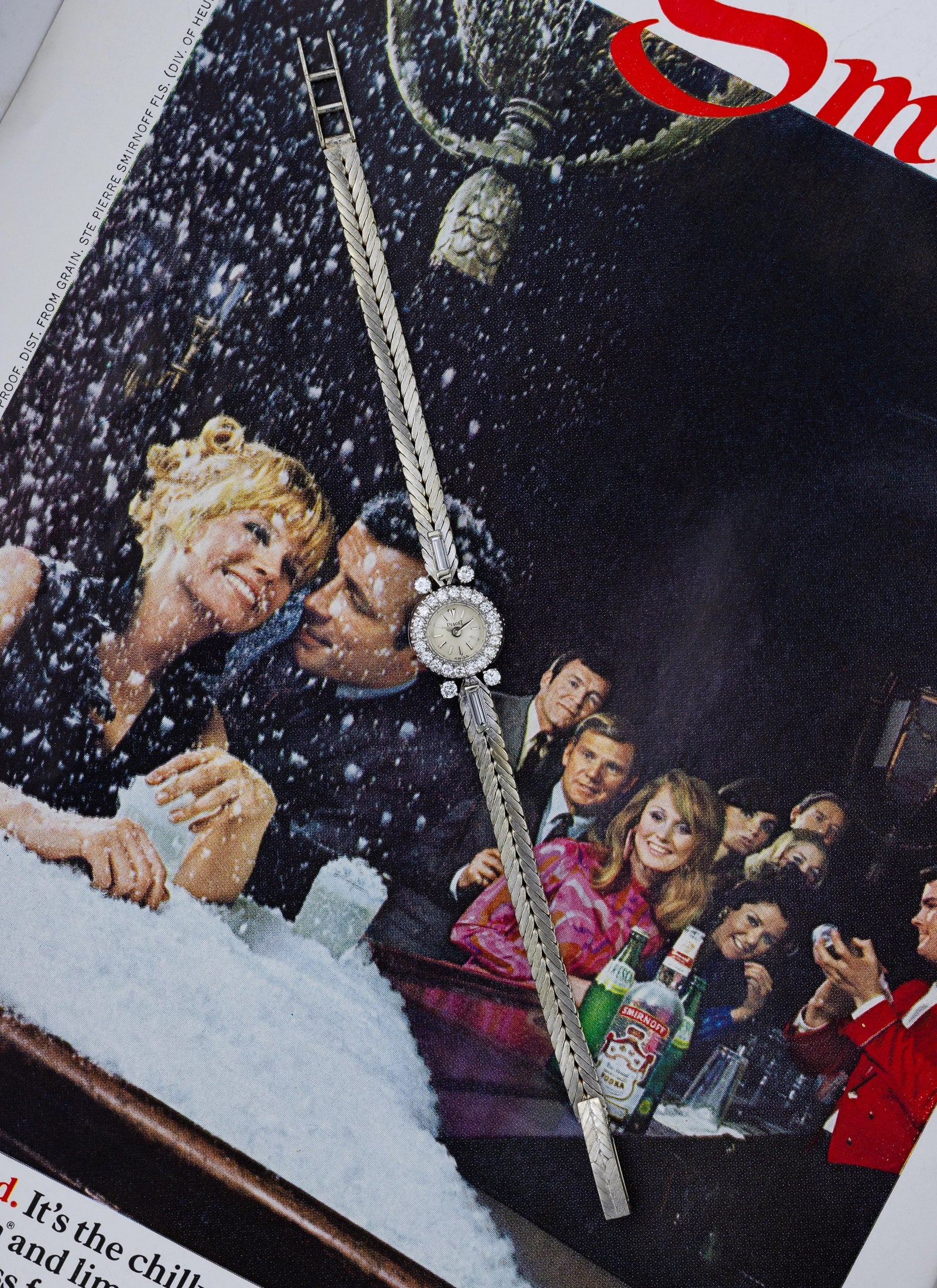 1950s 18K Lady Piaget Cocktail White Gold Diamonds