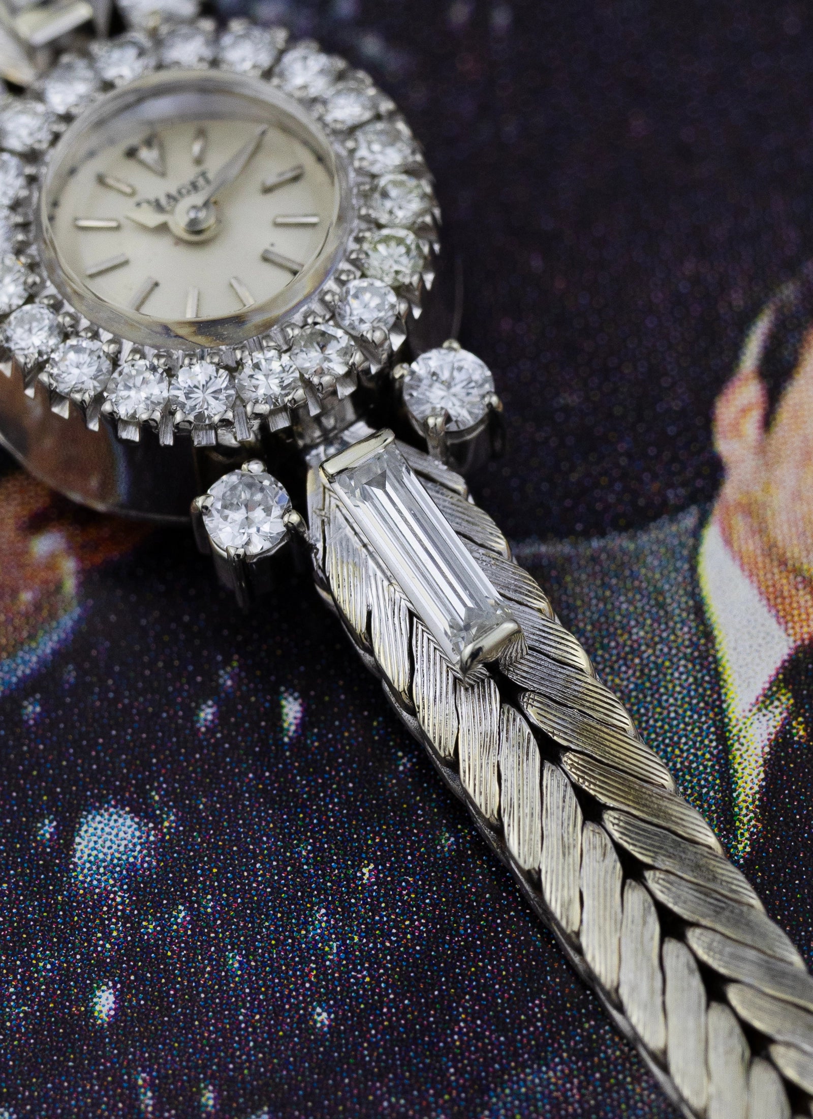 1950s 18K Lady Piaget Cocktail White Gold Diamonds