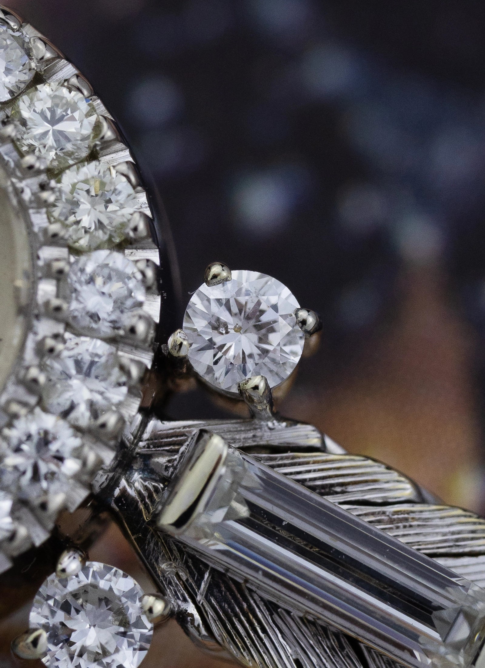 1950s 18K Lady Piaget Cocktail White Gold Diamonds