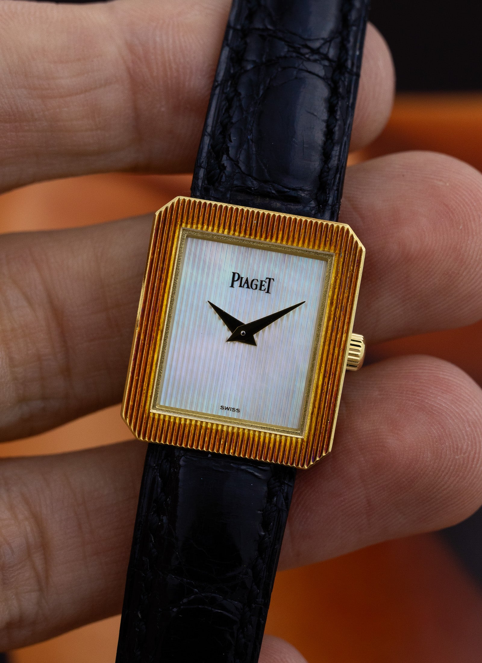 1990s 18K Lady Piaget Protocole MOP Dial 8354N Unpolished