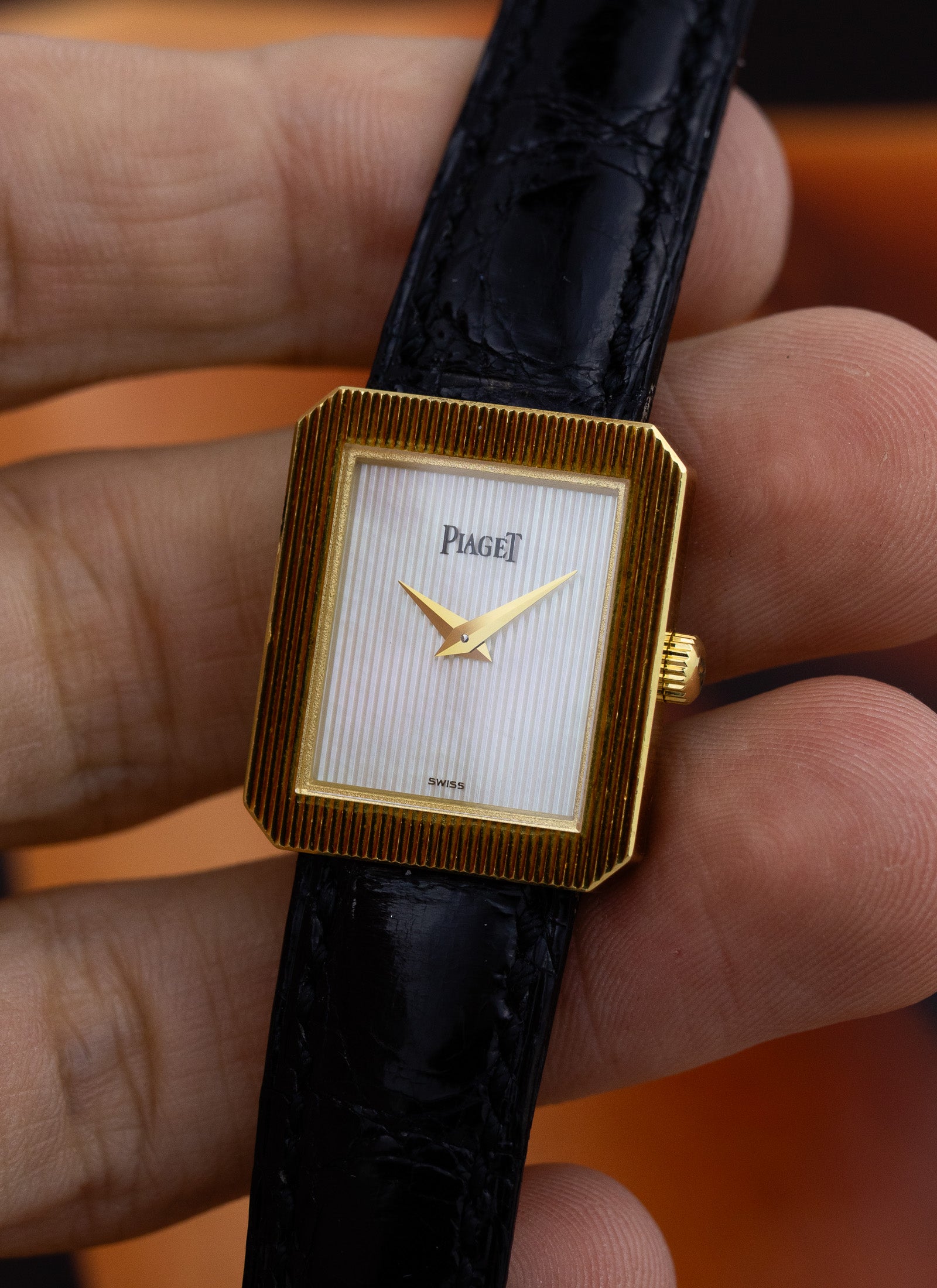 1990s 18K Lady Piaget Protocole MOP Dial 8354N Unpolished