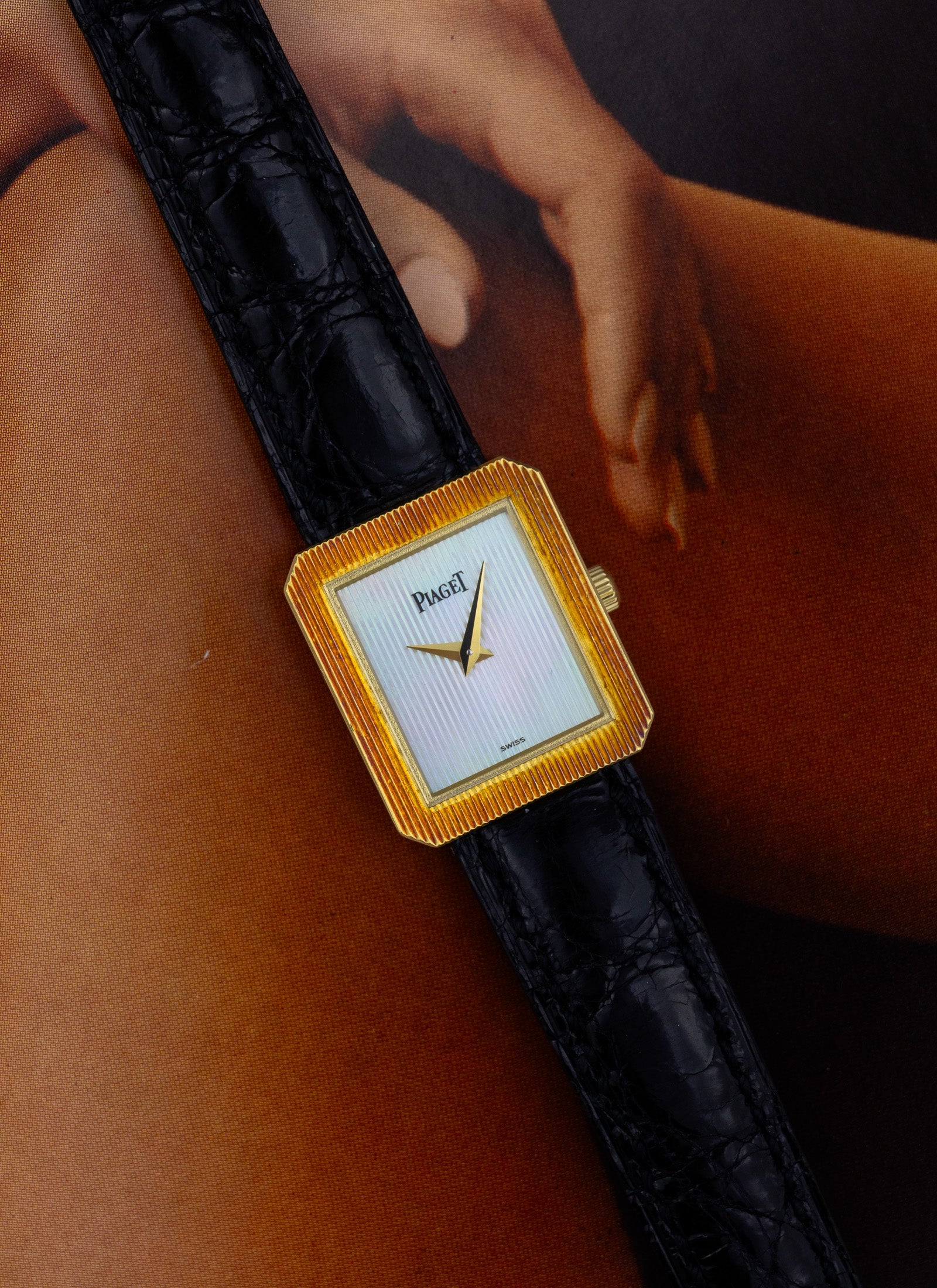 1990s 18K Lady Piaget Protocole MOP Dial 8354N Unpolished
