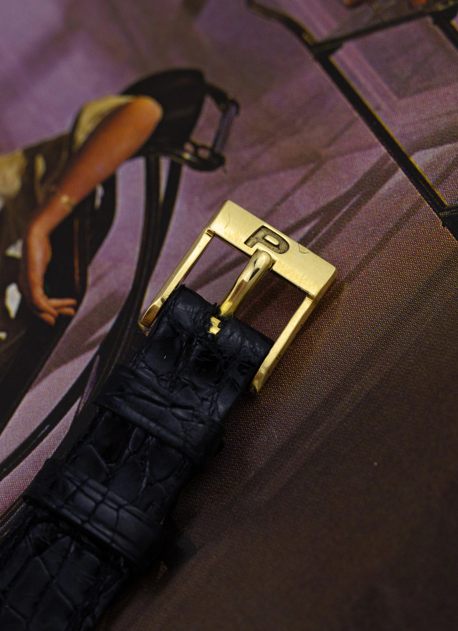 1970s 18K Piaget Ellipse Black Dial 9822