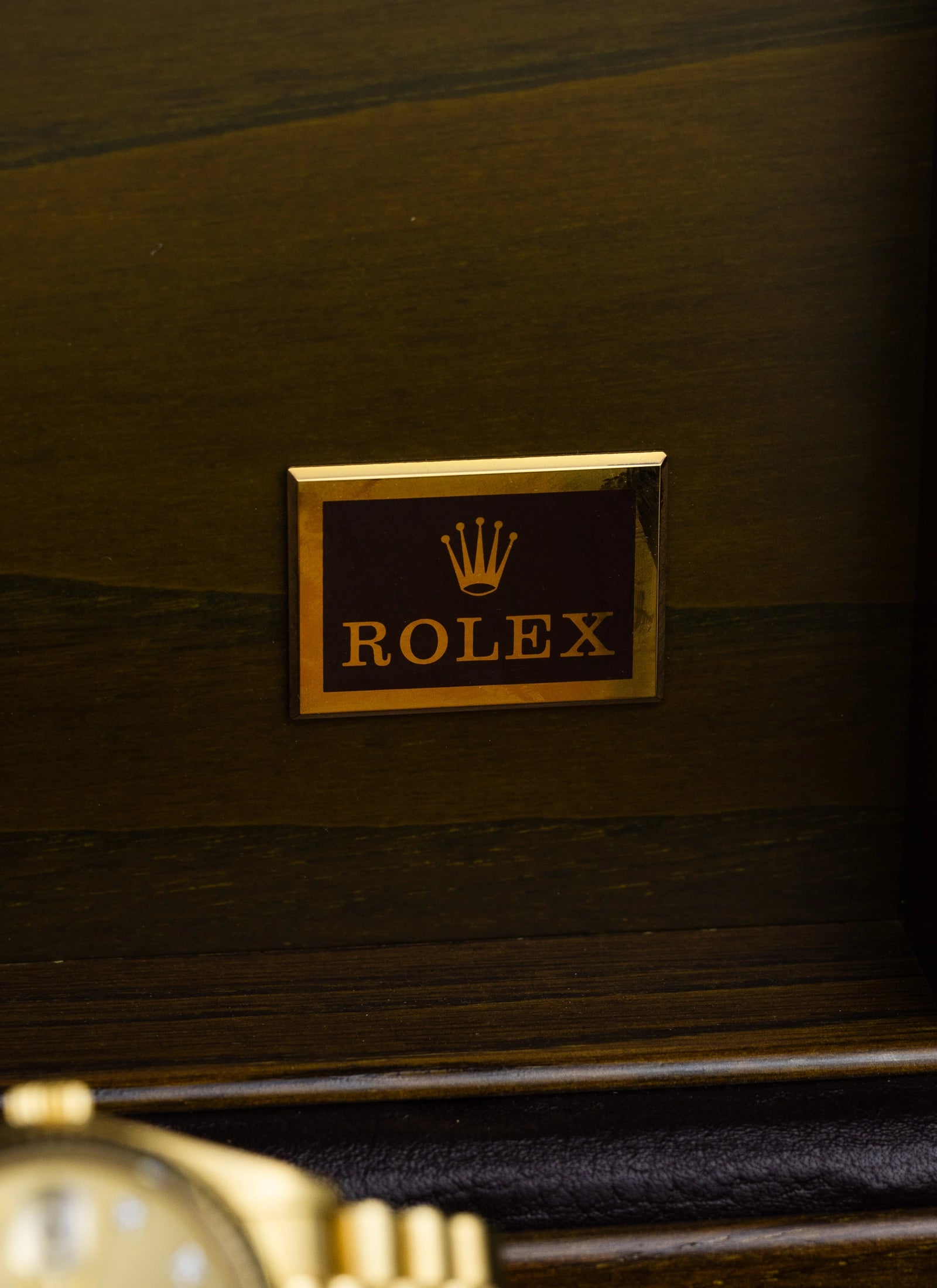 1979 18K Rolex Day-Date Havana Ghost Diamond Dial 18038 Box & Papers