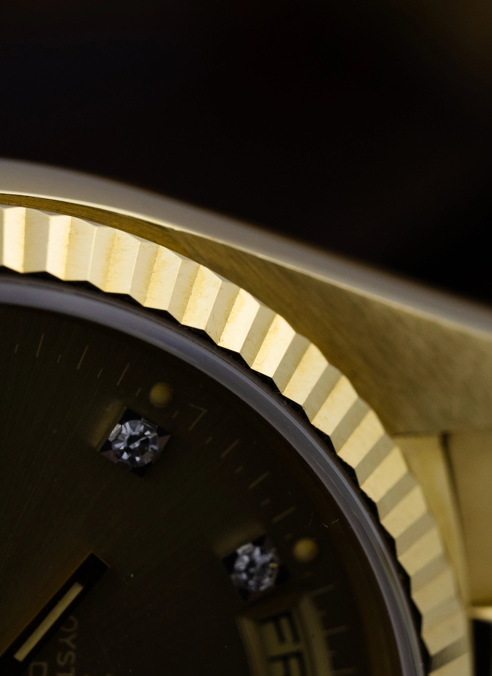 1979 18K Rolex Day-Date Havana Ghost Diamond Dial 18038 Box & Papers