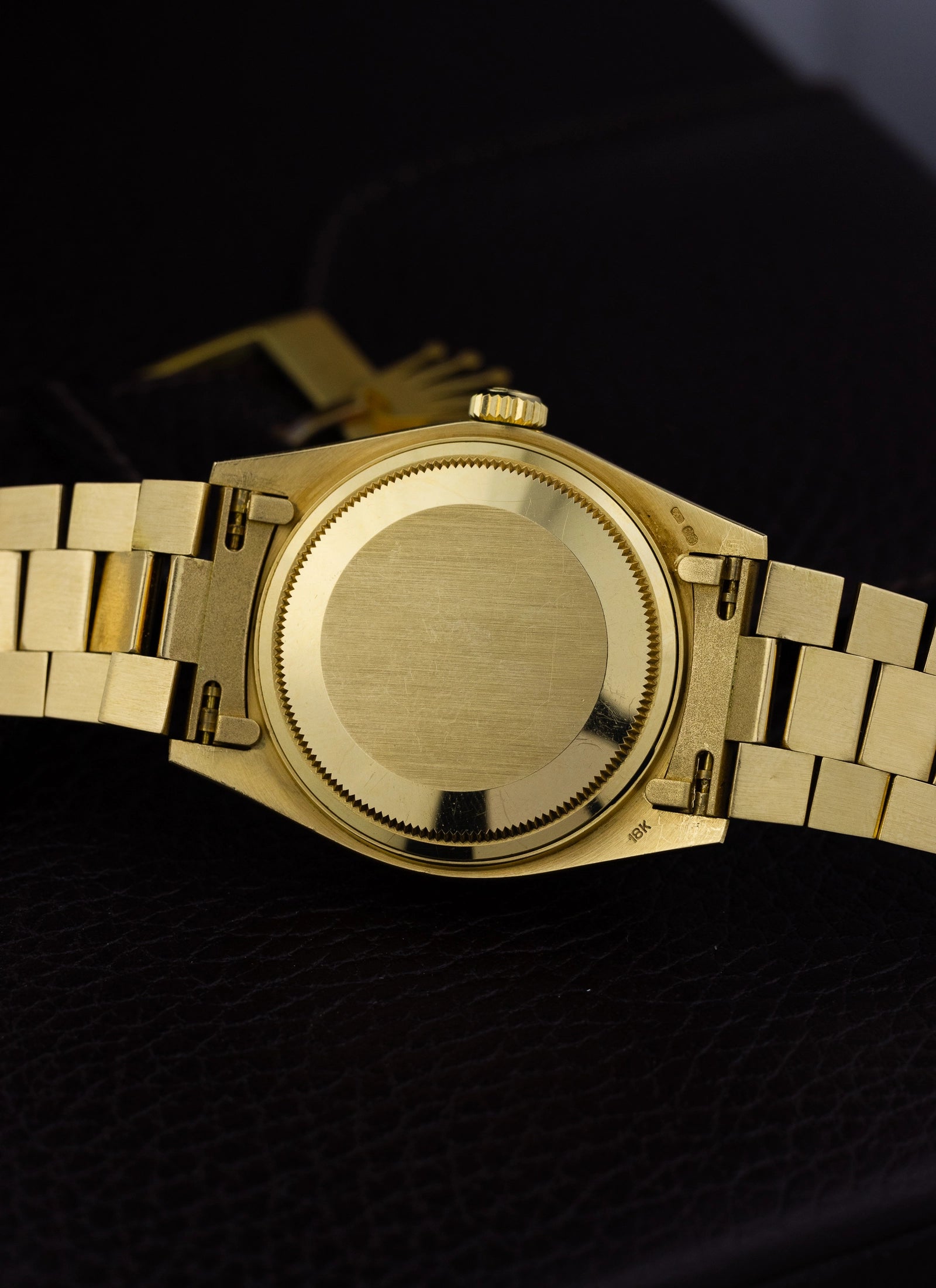 1979 18K Rolex Day-Date Havana Ghost Diamond Dial 18038 Box & Papers