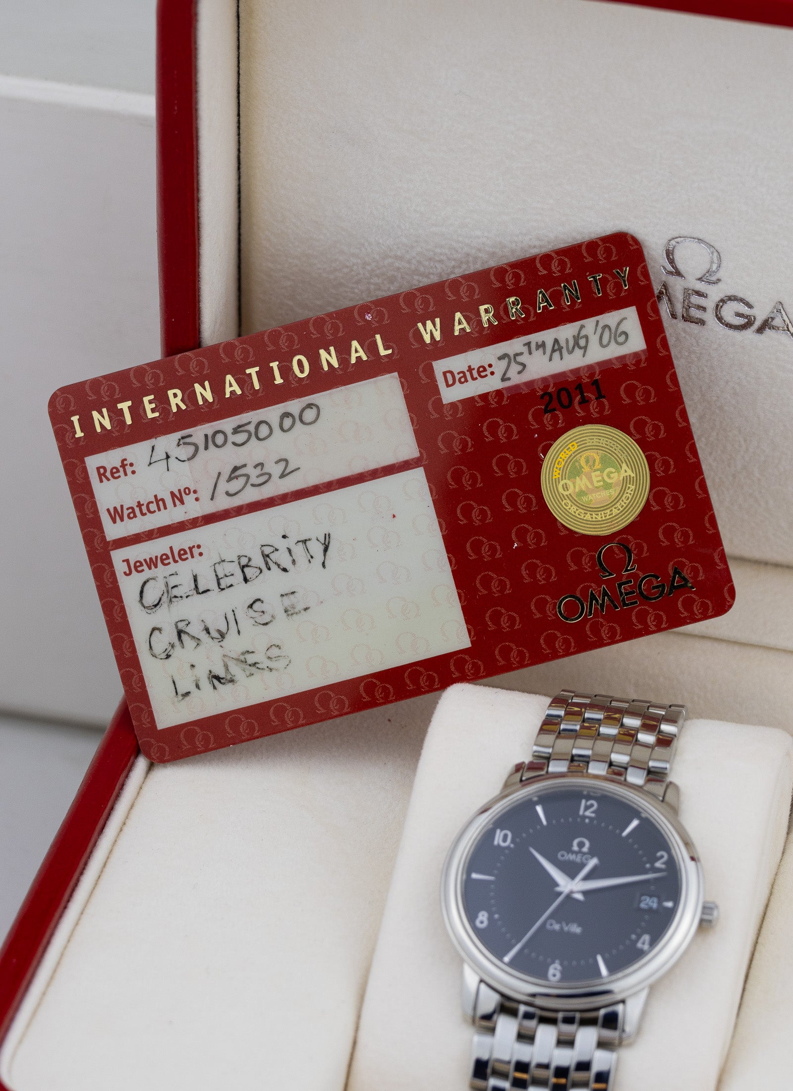 2006 Omega De Ville Prestige 4510.50.00 cal. 1532 Full Set