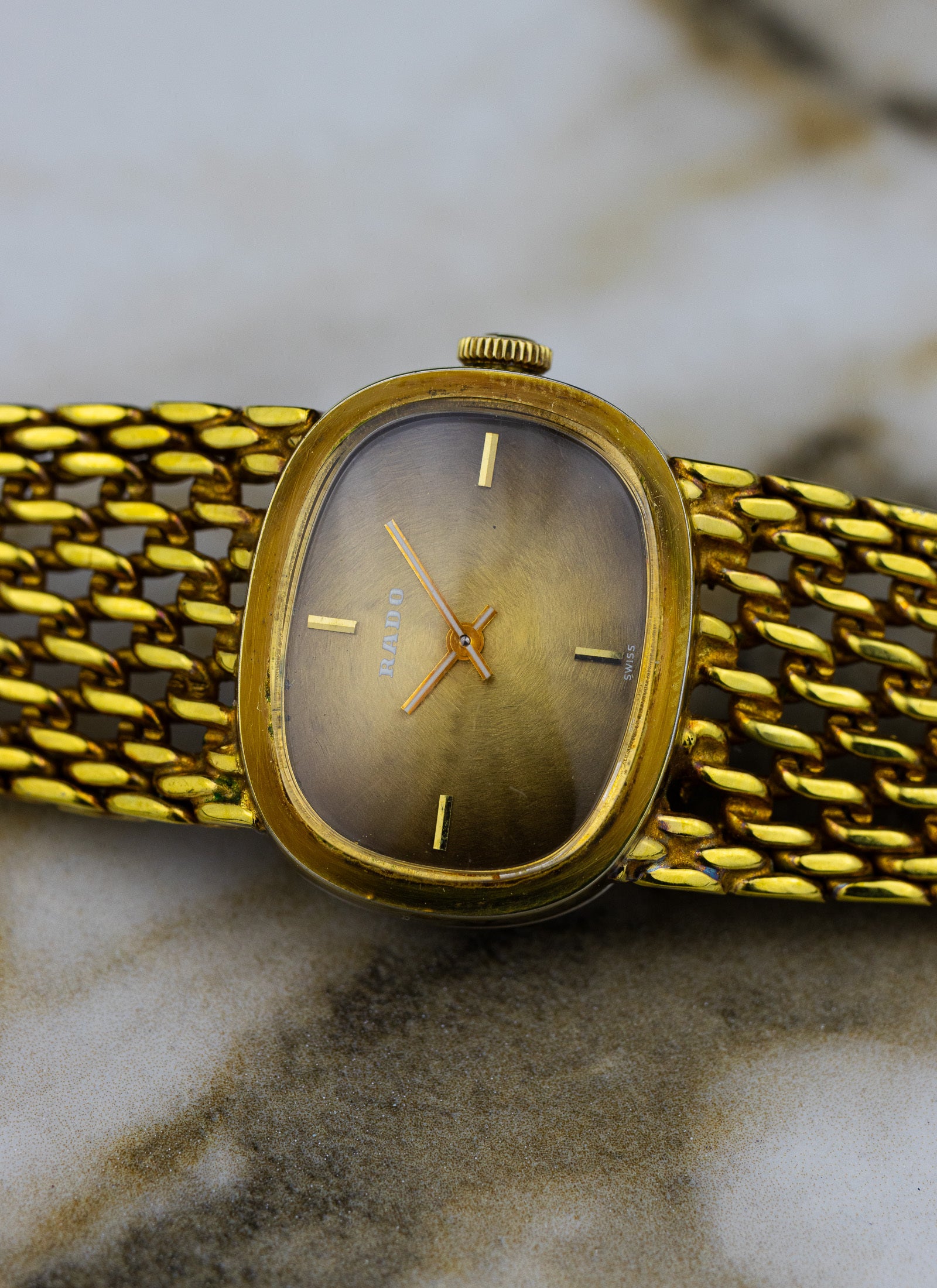 1970s Lady Rado Brown Dial