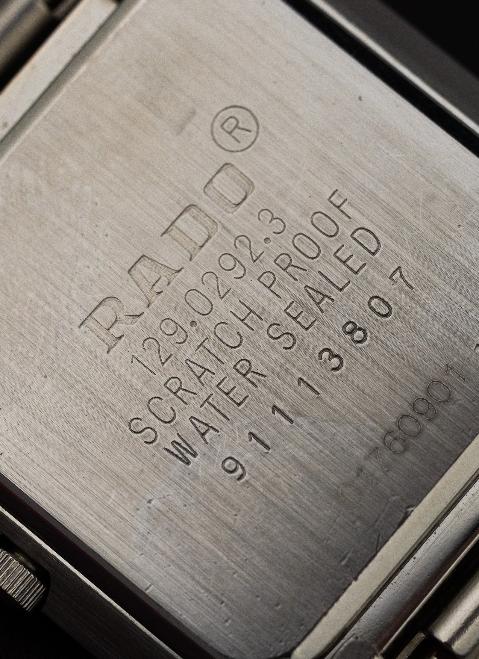 1980s Rado DiaStar Tungsten Case 911.13807