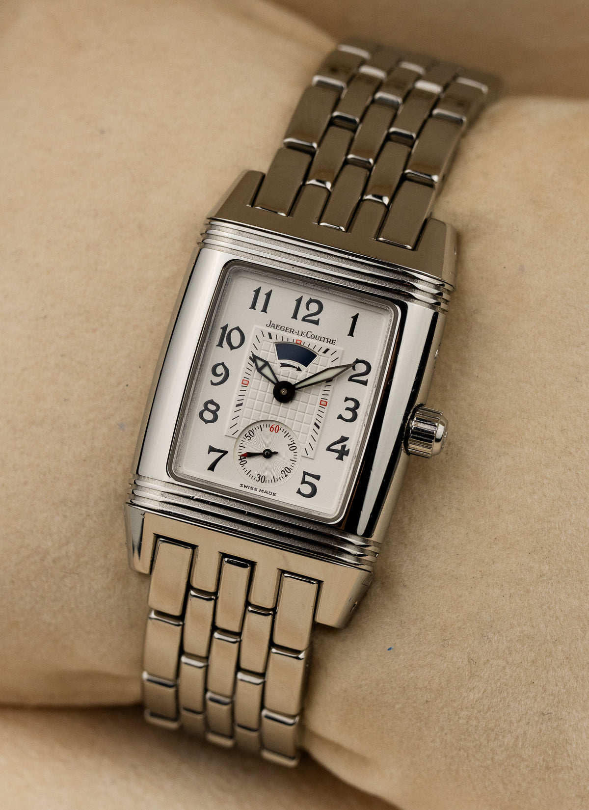 2004 Jaeger LeCoutre Reverso Gran Sport Diamond Bezel 296.8.74 Full Set