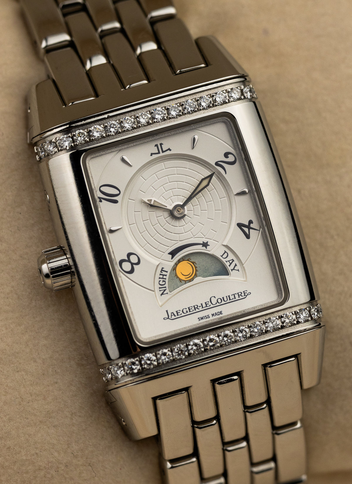 2004 Jaeger LeCoutre Reverso Gran Sport Diamond Bezel 296.8.74 Full Set