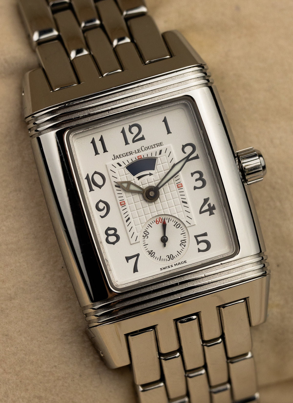 2004 Jaeger LeCoutre Reverso Gran Sport Diamond Bezel 296.8.74 Full Set
