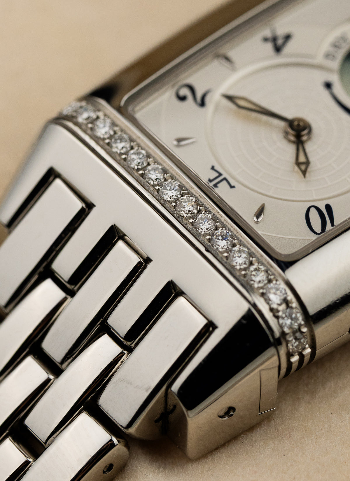 2004 Jaeger LeCoutre Reverso Gran Sport Diamond Bezel 296.8.74 Full Set