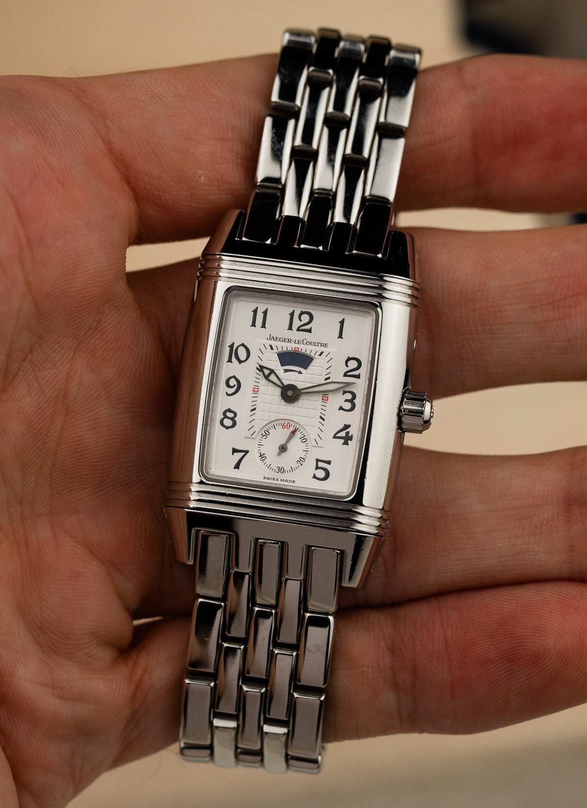 2004 Jaeger LeCoutre Reverso Gran Sport Diamond Bezel 296.8.74 Full Set
