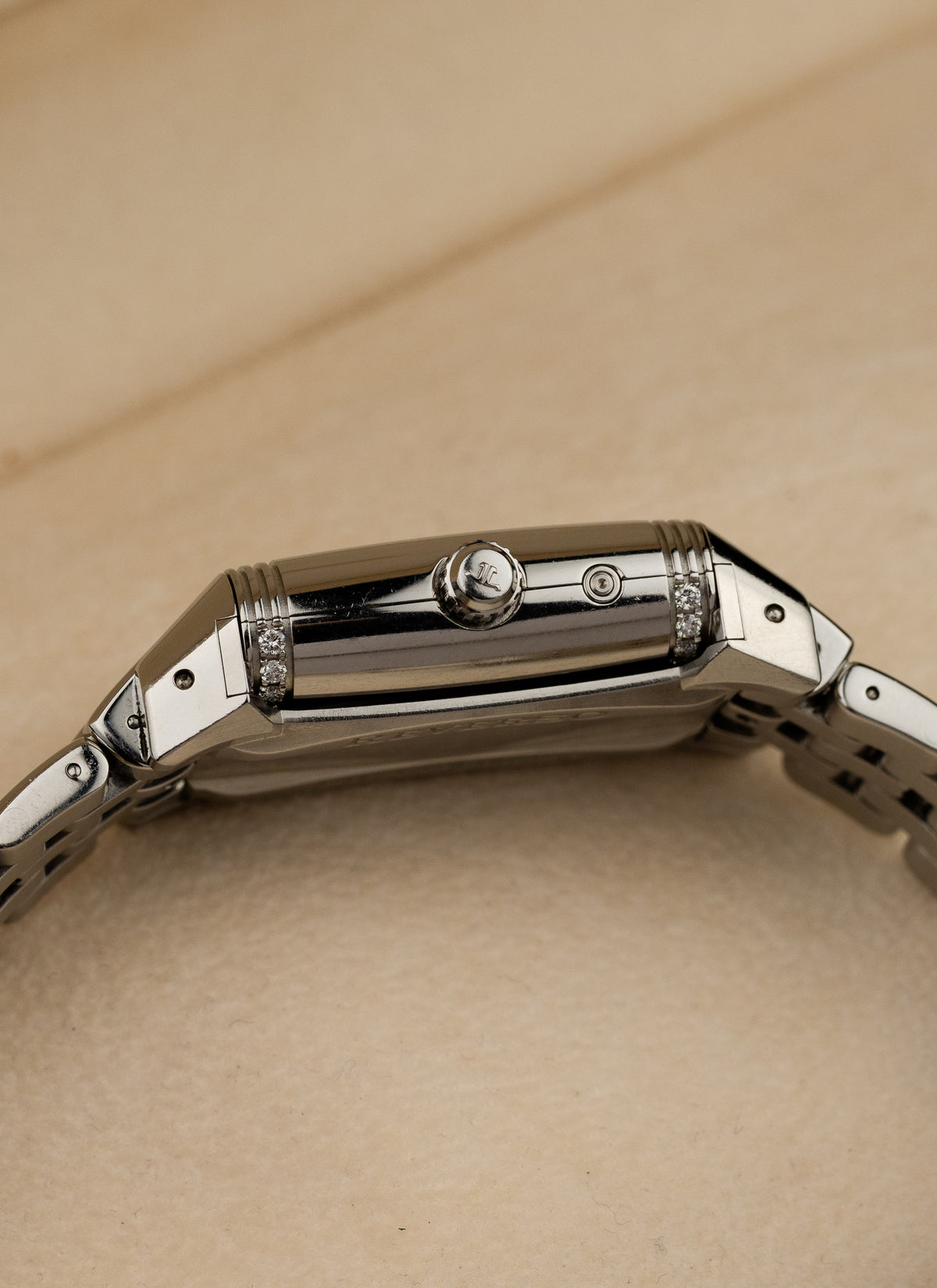 2004 Jaeger LeCoutre Reverso Gran Sport Diamond Bezel 296.8.74 Full Set