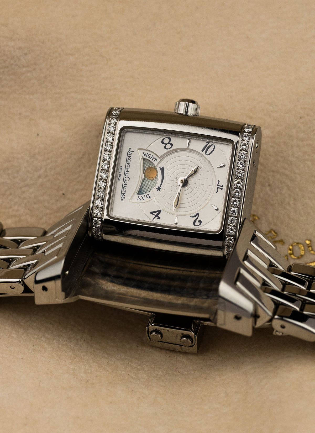 2004 Jaeger LeCoutre Reverso Gran Sport Diamond Bezel 296.8.74 Full Set