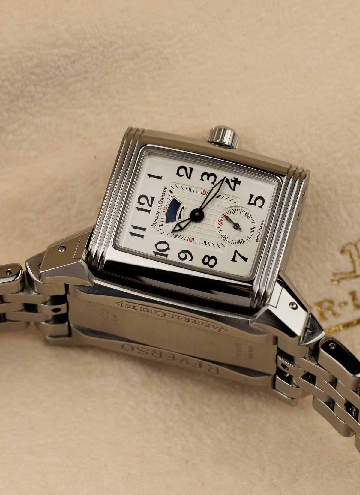 2004 Jaeger LeCoutre Reverso Gran Sport Diamond Bezel 296.8.74 Full Set