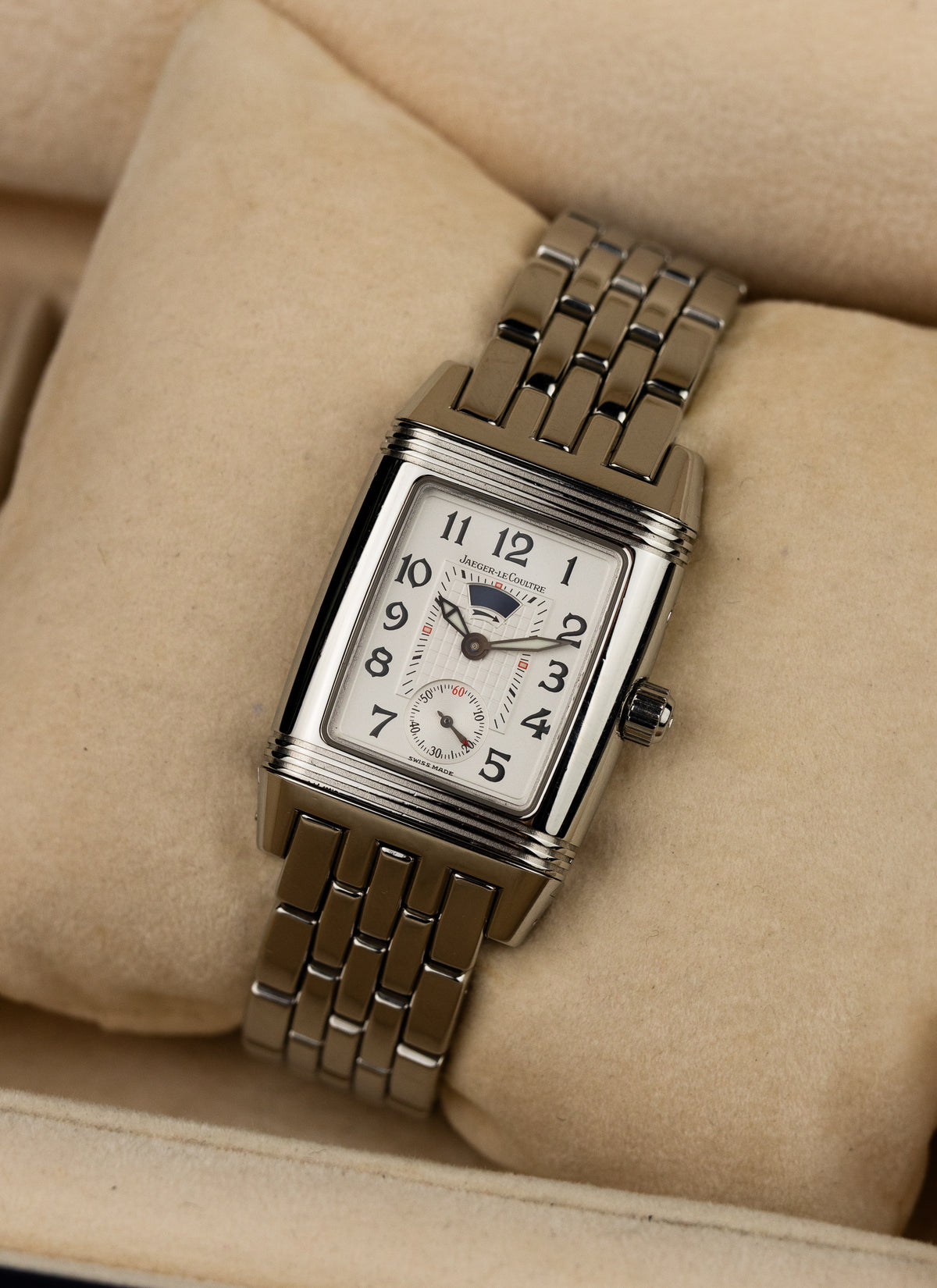 2004 Jaeger LeCoutre Reverso Gran Sport Diamond Bezel 296.8.74 Full Set