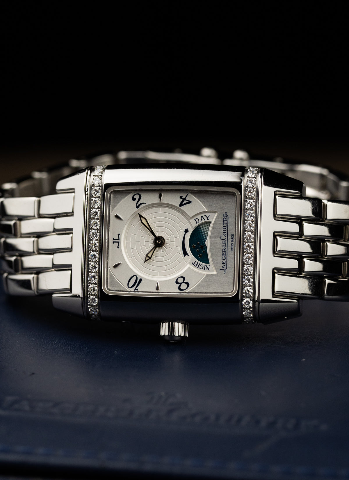 2004 Jaeger LeCoutre Reverso Gran Sport Diamond Bezel 296.8.74 Full Set