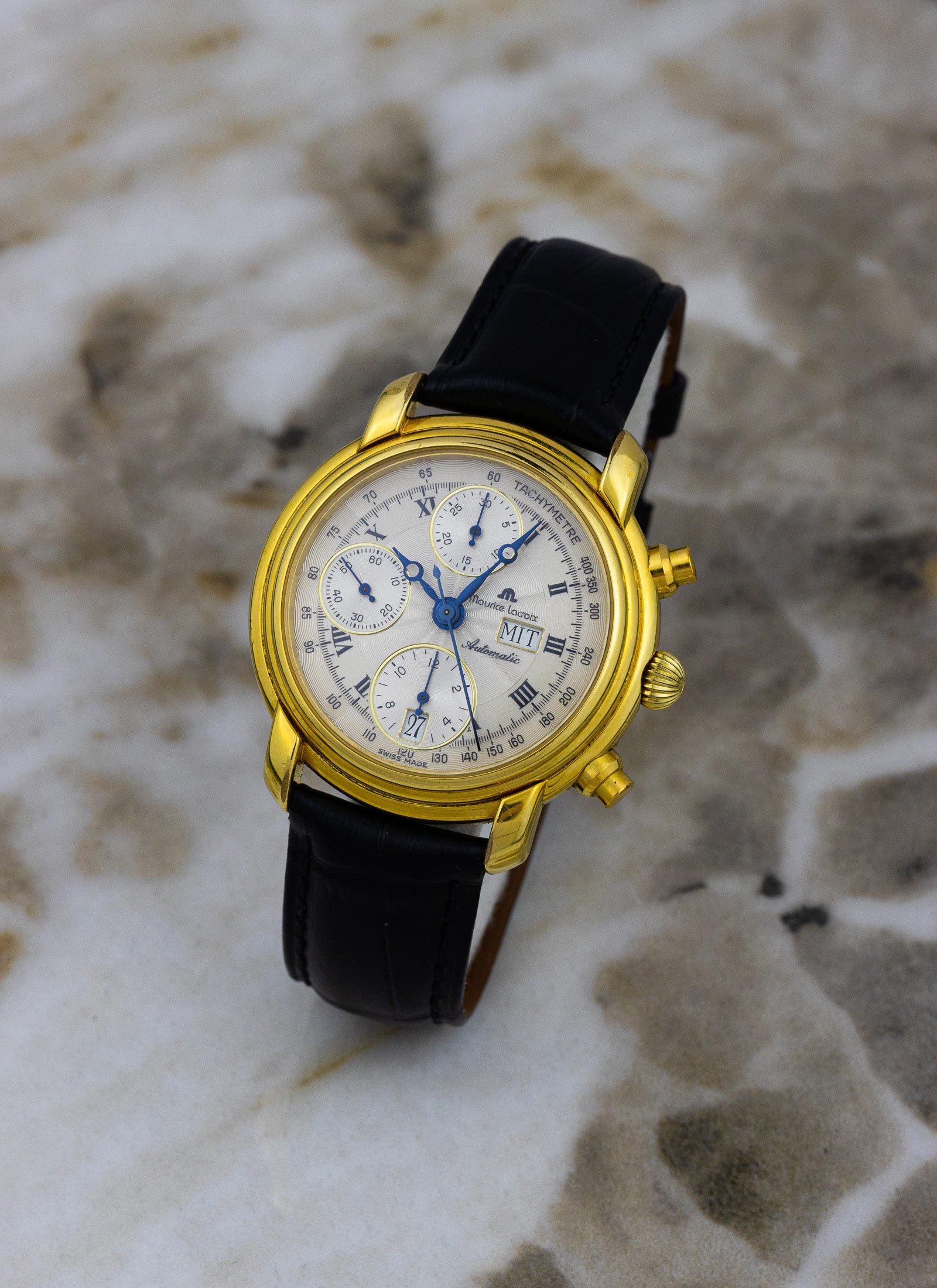 1990s Maurice Lacroix Chronograph Day Date 39353