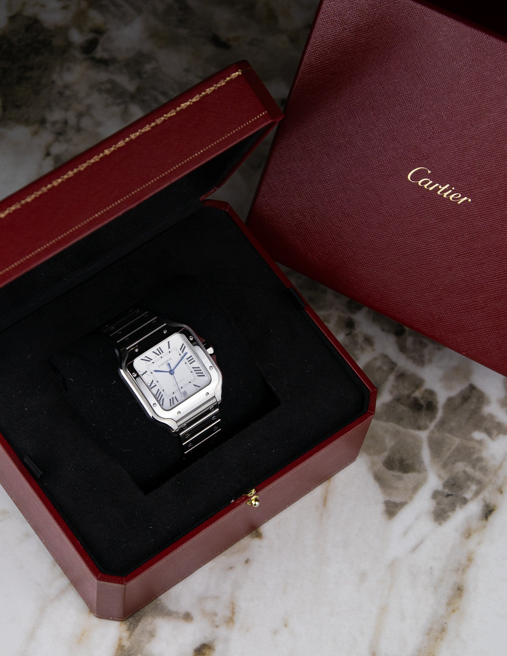 2023 Cartier Santos Large WSSA0018 Full Set