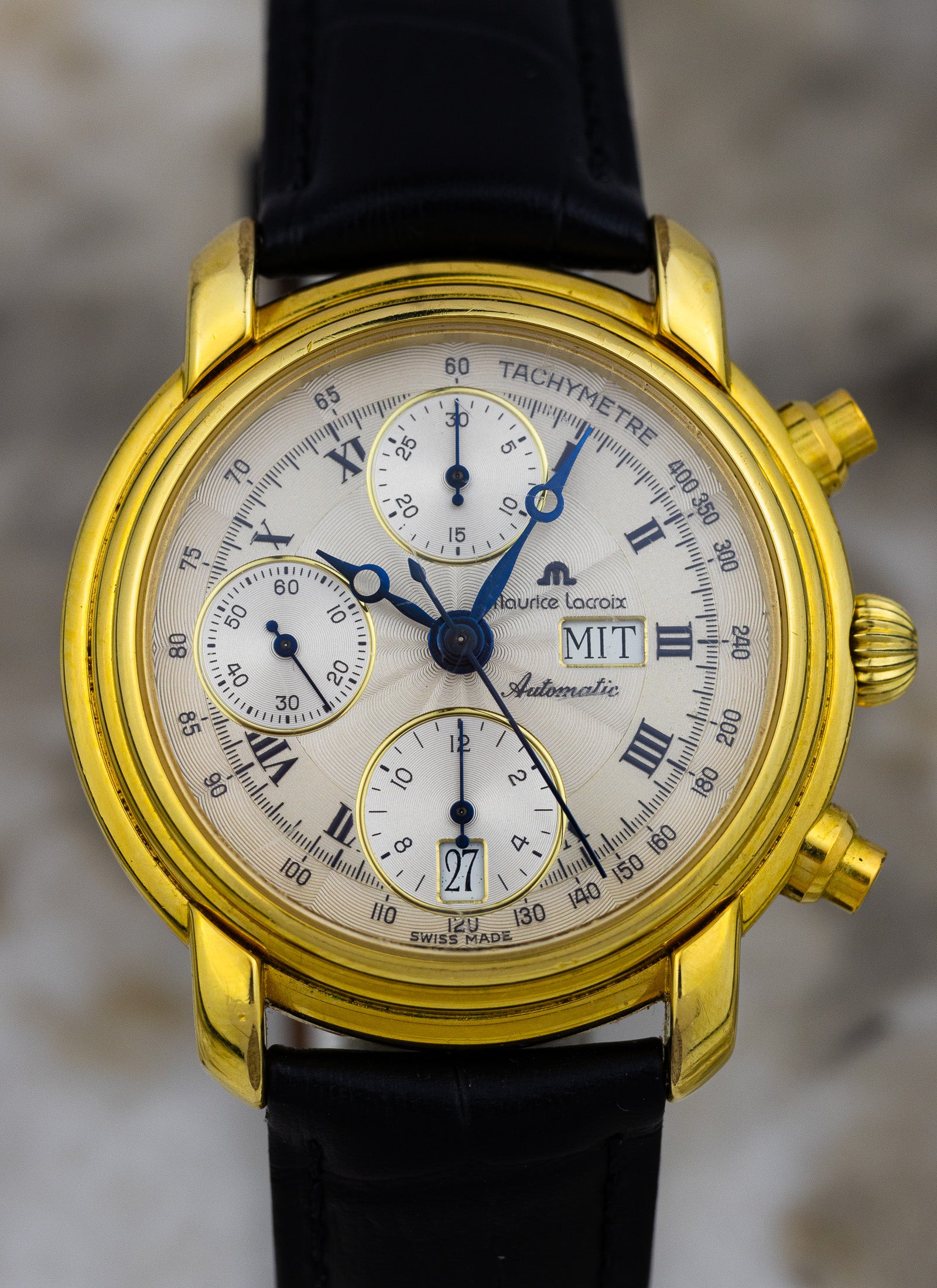 1990s Maurice Lacroix Chronograph Day Date 39353