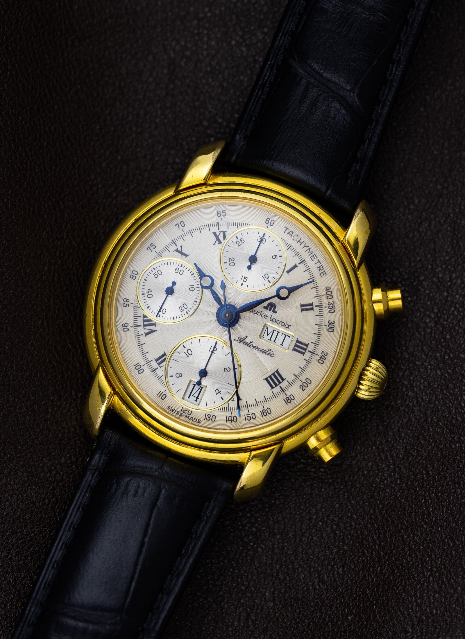 1990s Maurice Lacroix Chronograph Day Date 39353