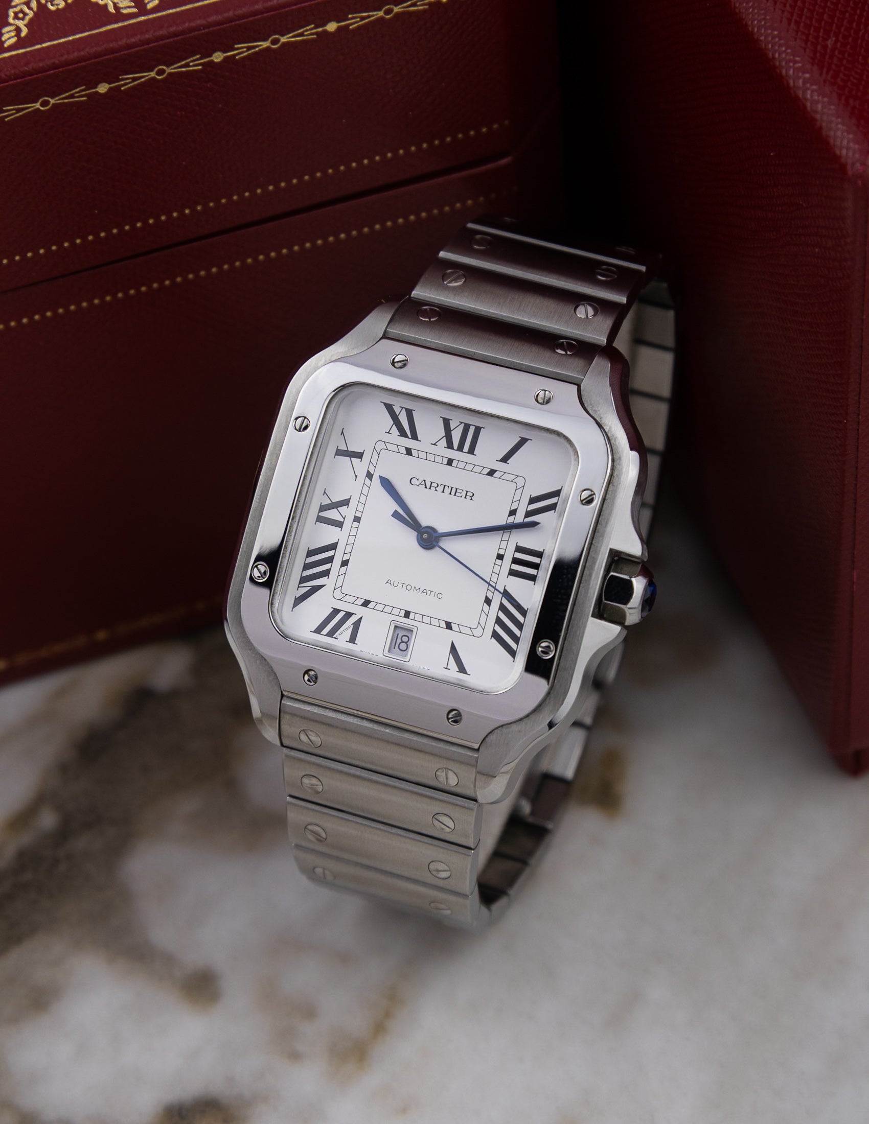 2023 Cartier Santos Large WSSA0018 Full Set