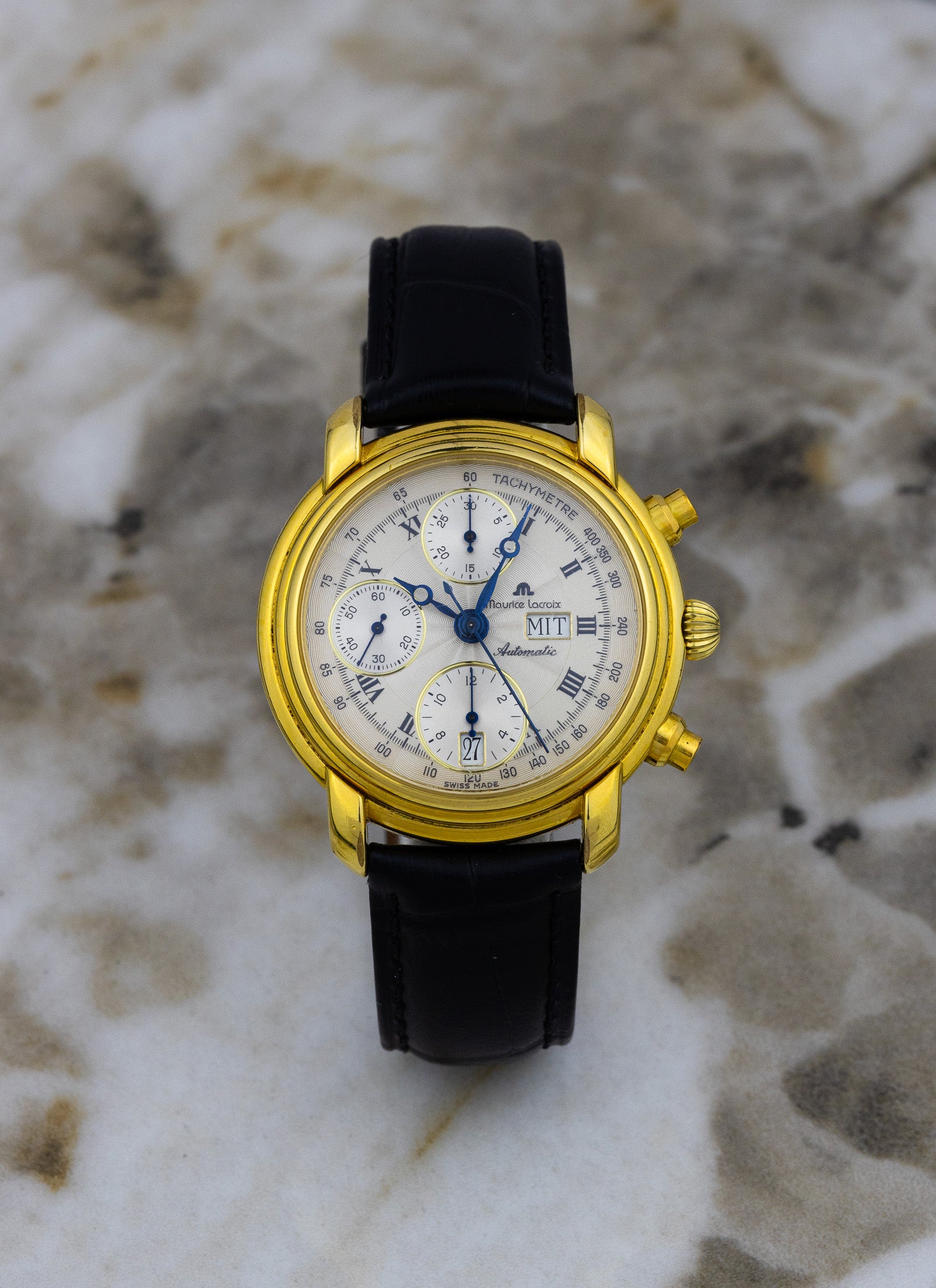 1990s Maurice Lacroix Chronograph Day Date 39353