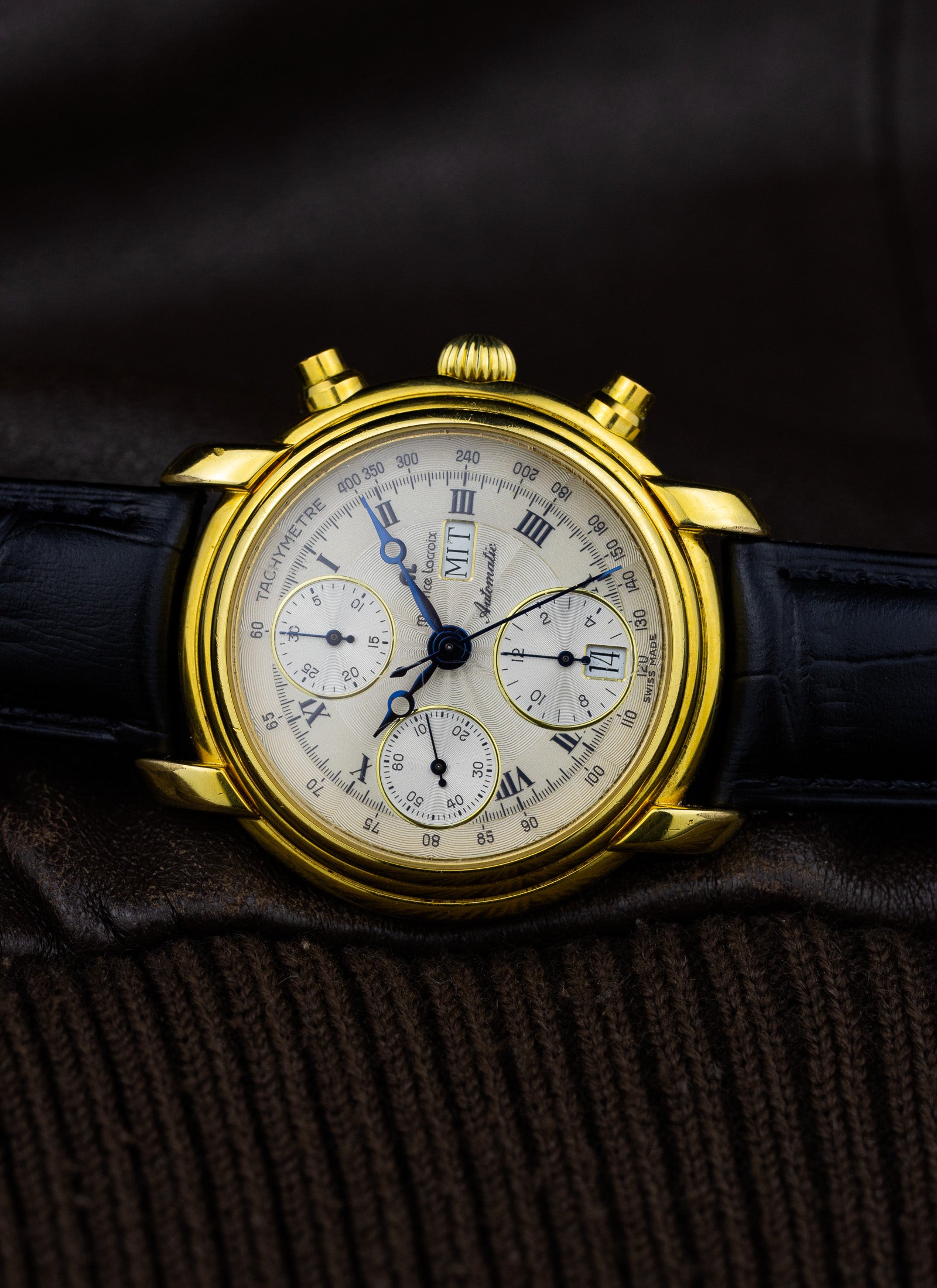 1990s Maurice Lacroix Chronograph Day Date 39353