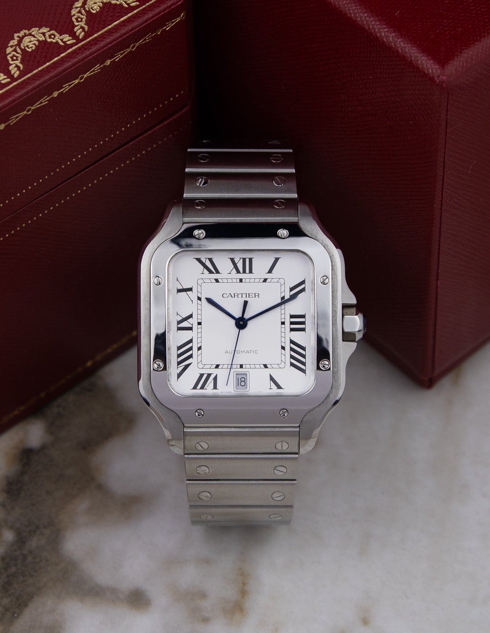 2023 Cartier Santos Large WSSA0018 Full Set