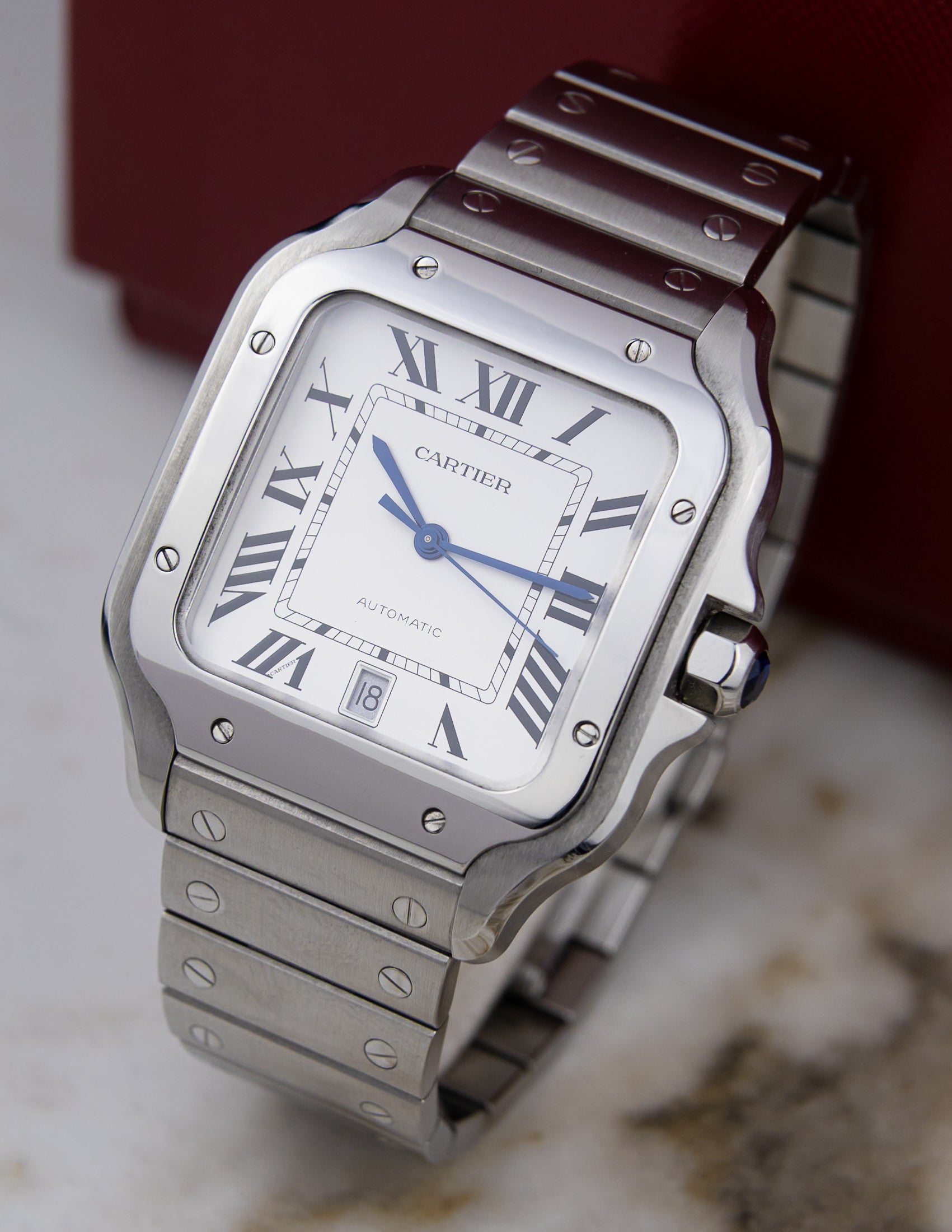 2023 Cartier Santos Large WSSA0018 Full Set