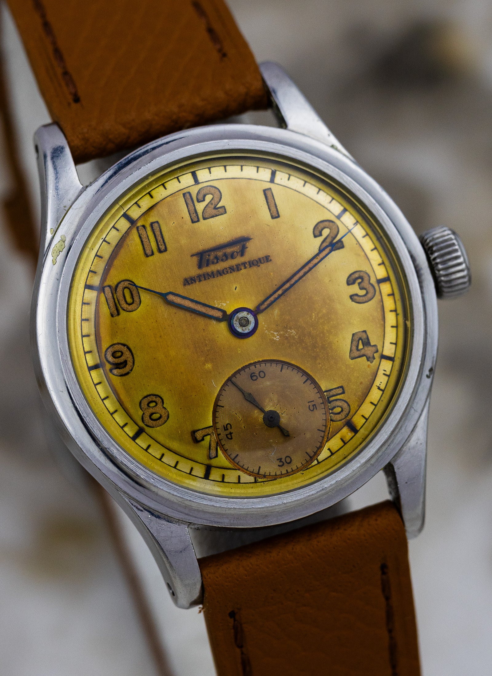 1940s Tissot Small Second Tropical Dial